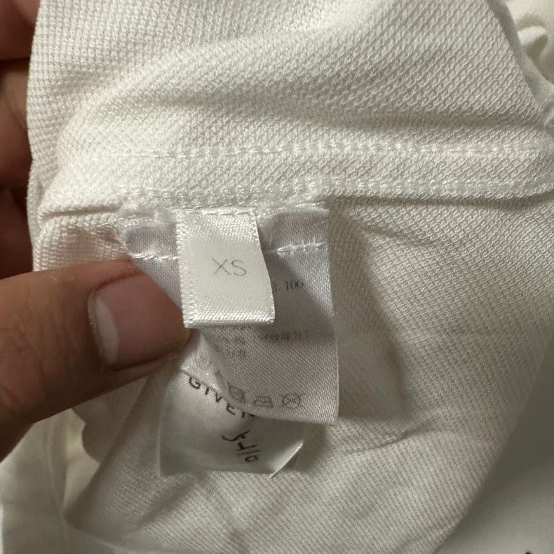 Givenchy 10088 White Zip-Up Short Sleeve Polo