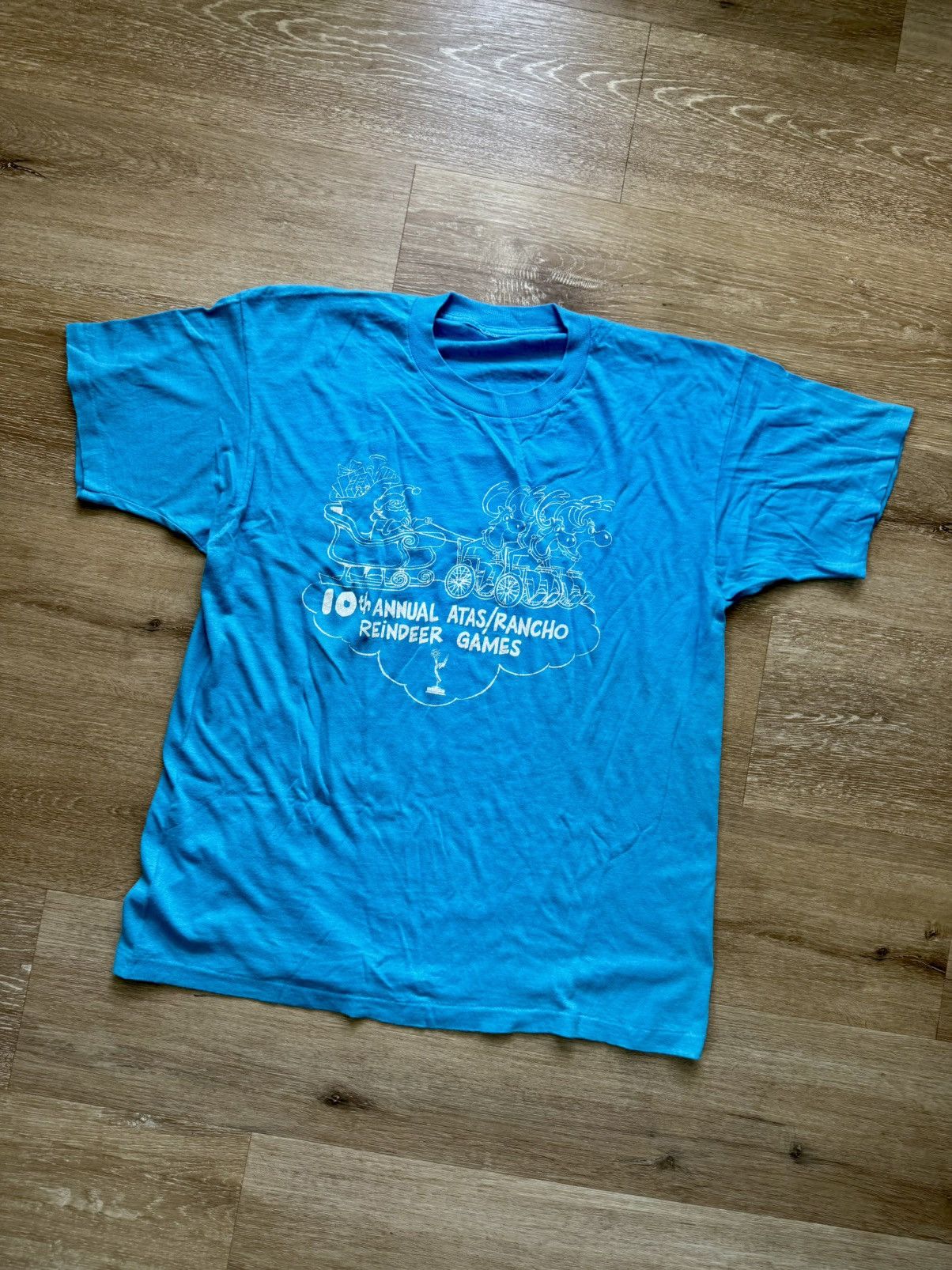 Other Parody Handicapped Wheelchair Reindeer Vintage T-Shirt Size US M / EU 48-50 / 2 - 2 Thumbnail