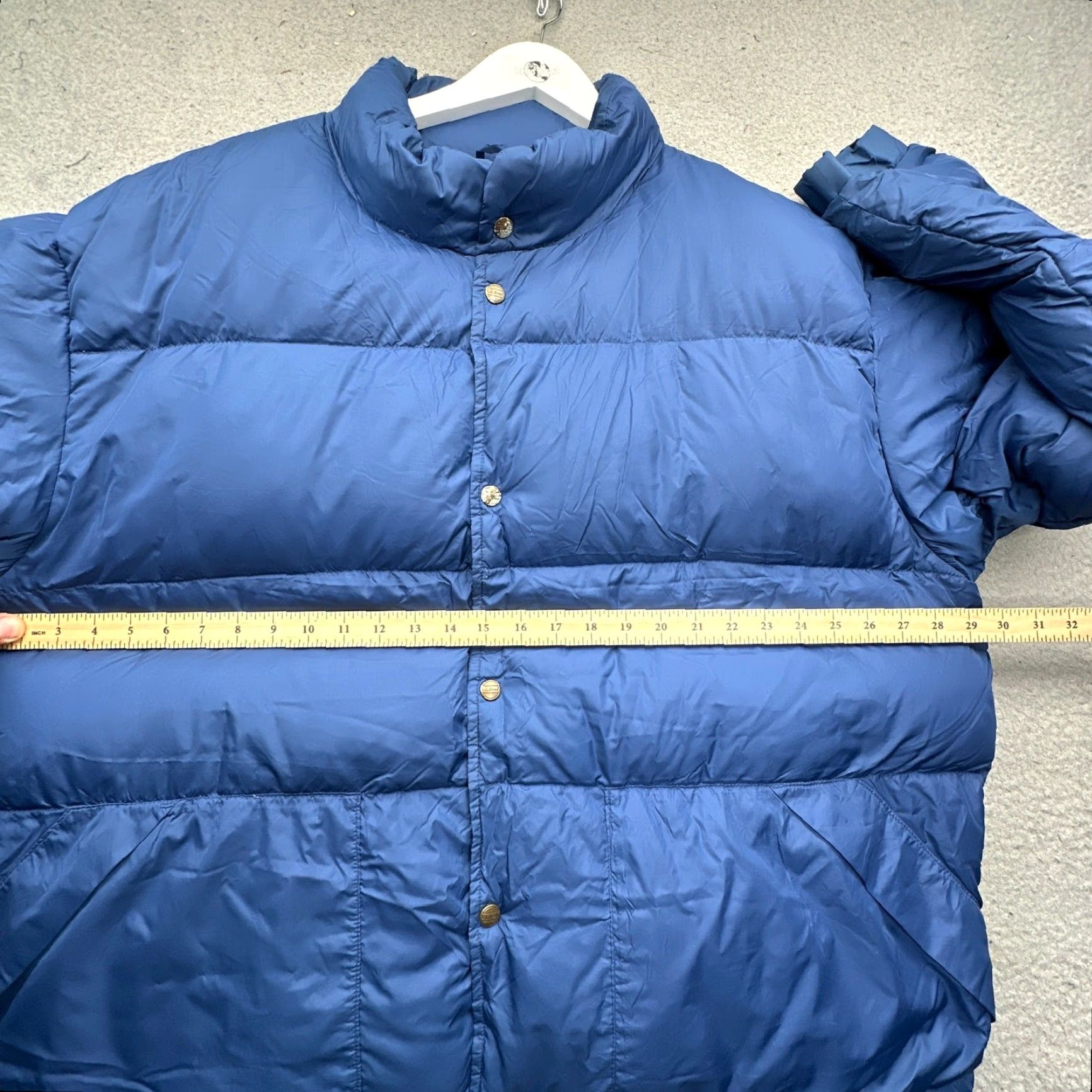 Vintage VINTAGE LL Bean Goose Down Puffer Jacket Men 2XL Blue Quilted Snap Button Regular Fit 90s Season: Fall Winter Spring Woman/Boy? Size US XXL / EU 58 / 5 - 4 Thumbnail