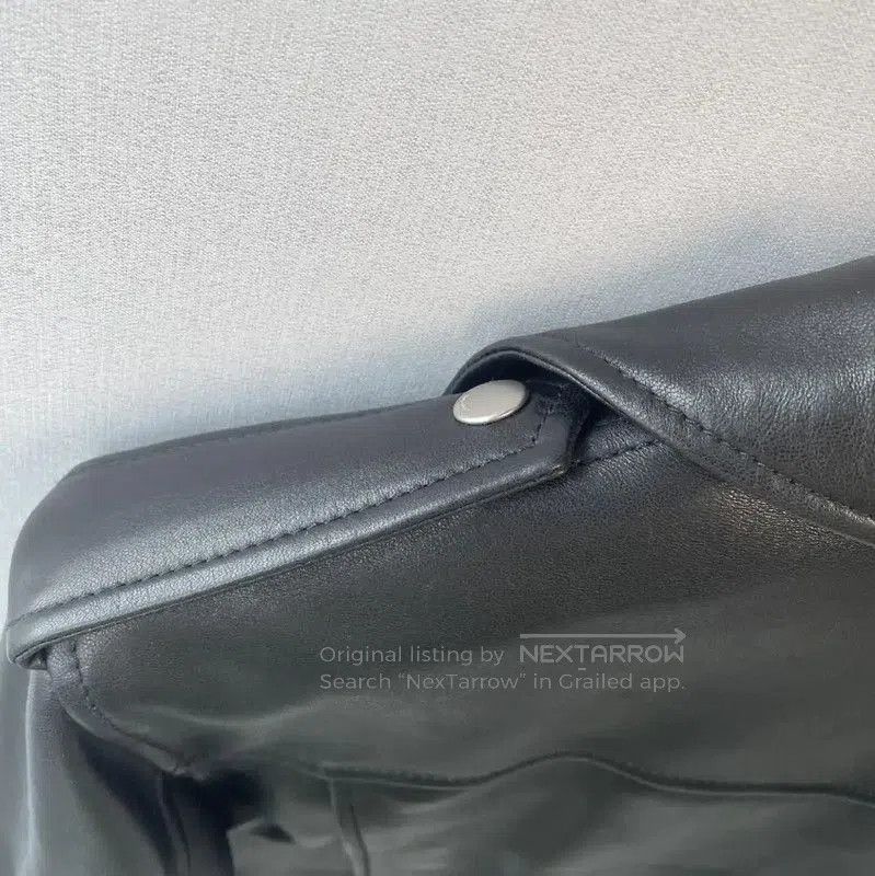 Yves Saint Laurent YSL Black Leather Women's Jacket Size S . Size S / US 4 / IT 40 - 9 Thumbnail