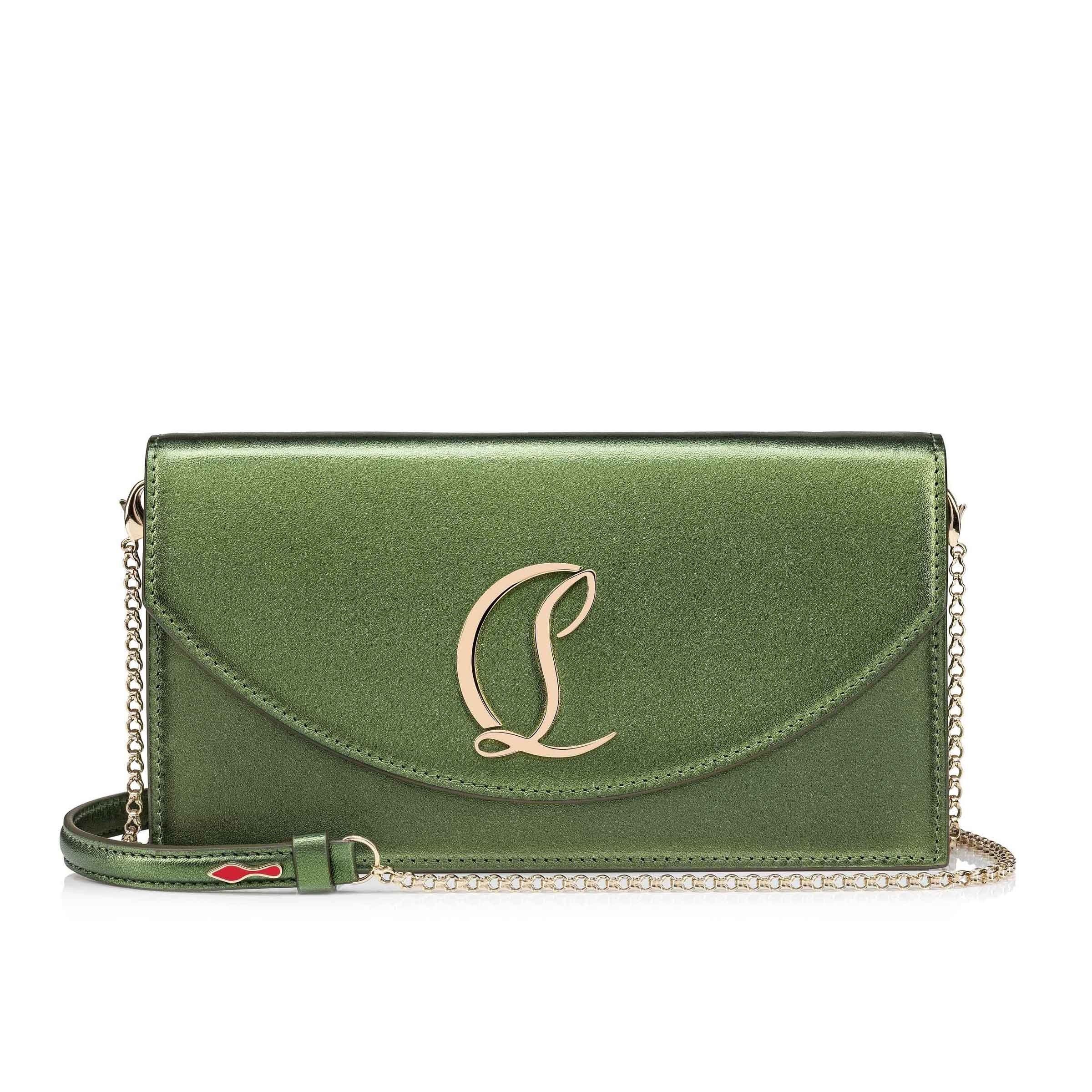 Christian Louboutin o1s1wg110125 Size:OS/ Loubi 54 Clutch Bag in Green Size ONE SIZE - 1 Thumbnail
