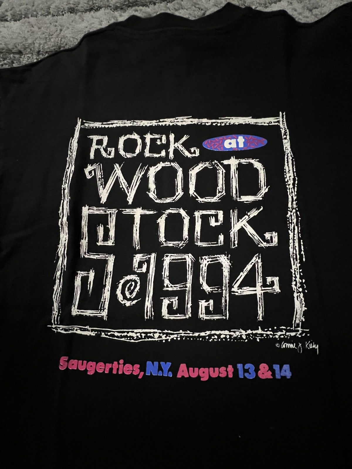 Hanes Vintage woodstock 94 t shirt Size US L / EU 52-54 / 3 - 2 Thumbnail