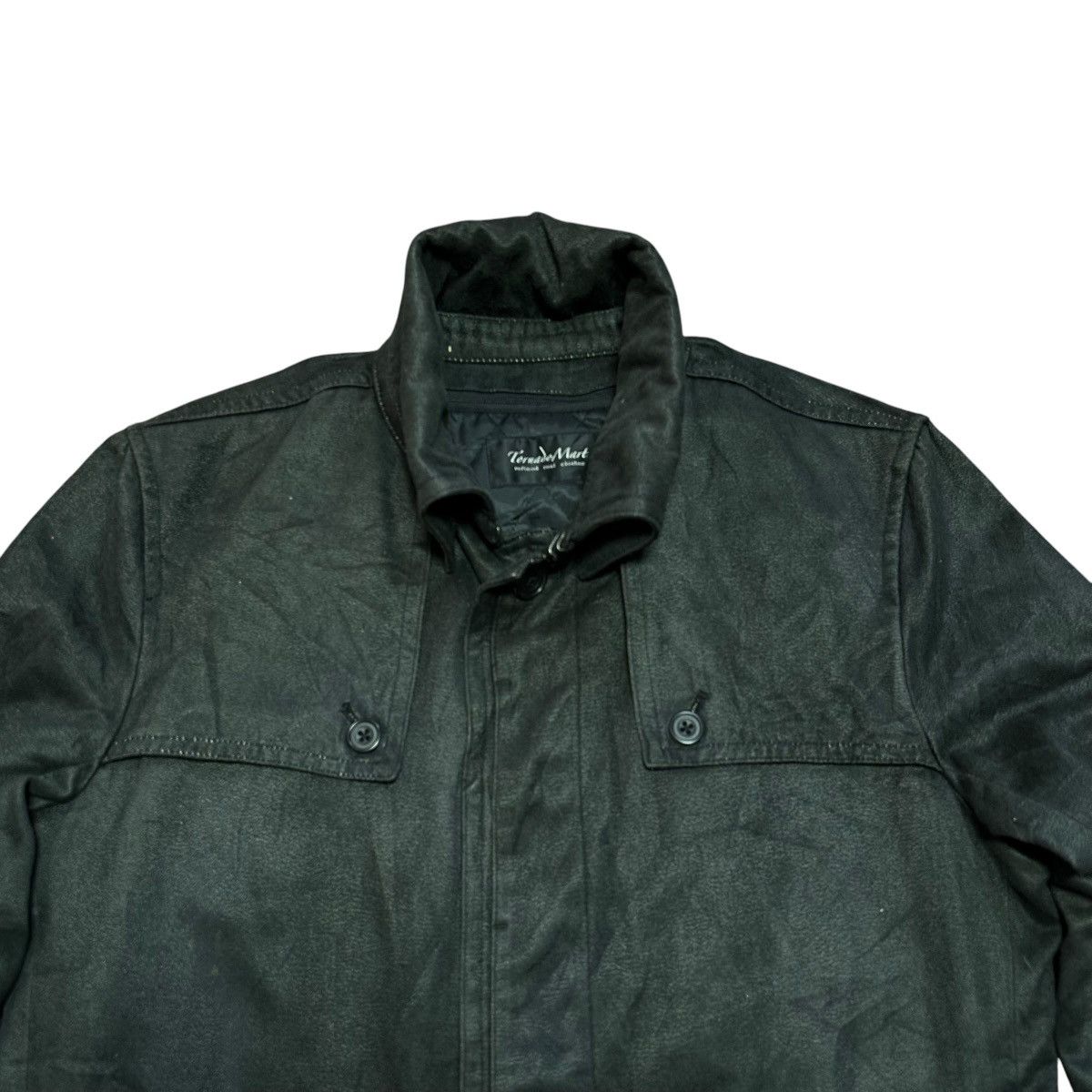 Tornado Mart Vintage Tornado Mart Belted Faux Leather Car Coat Jacket Size US XL / EU 56 / 4 - 4 Thumbnail