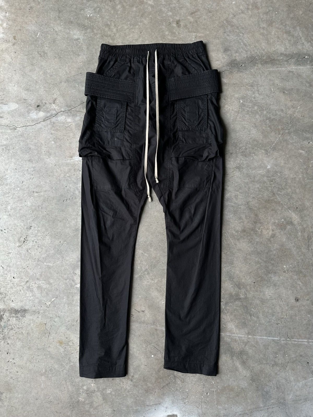 image of Rick Owens Drkshdw Creatch Cargos in Black, Men's (Size 30)