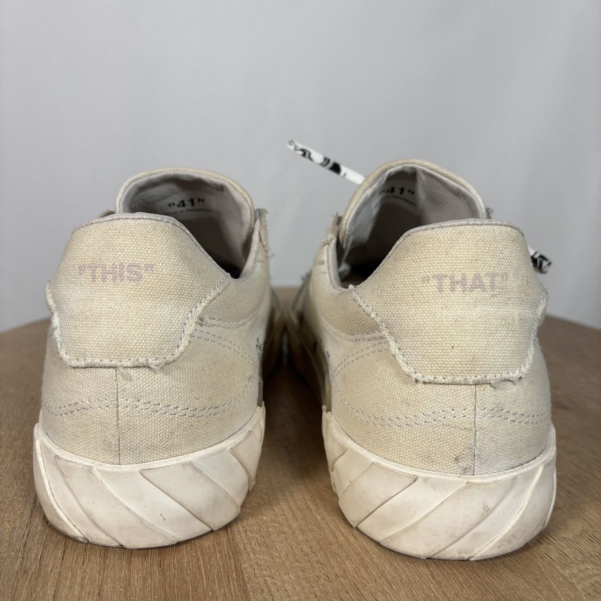 Off-White OFF-WHITE Vulc Low Eco Canvas USED EU41 Size US 8 / EU 41 - 6 Thumbnail