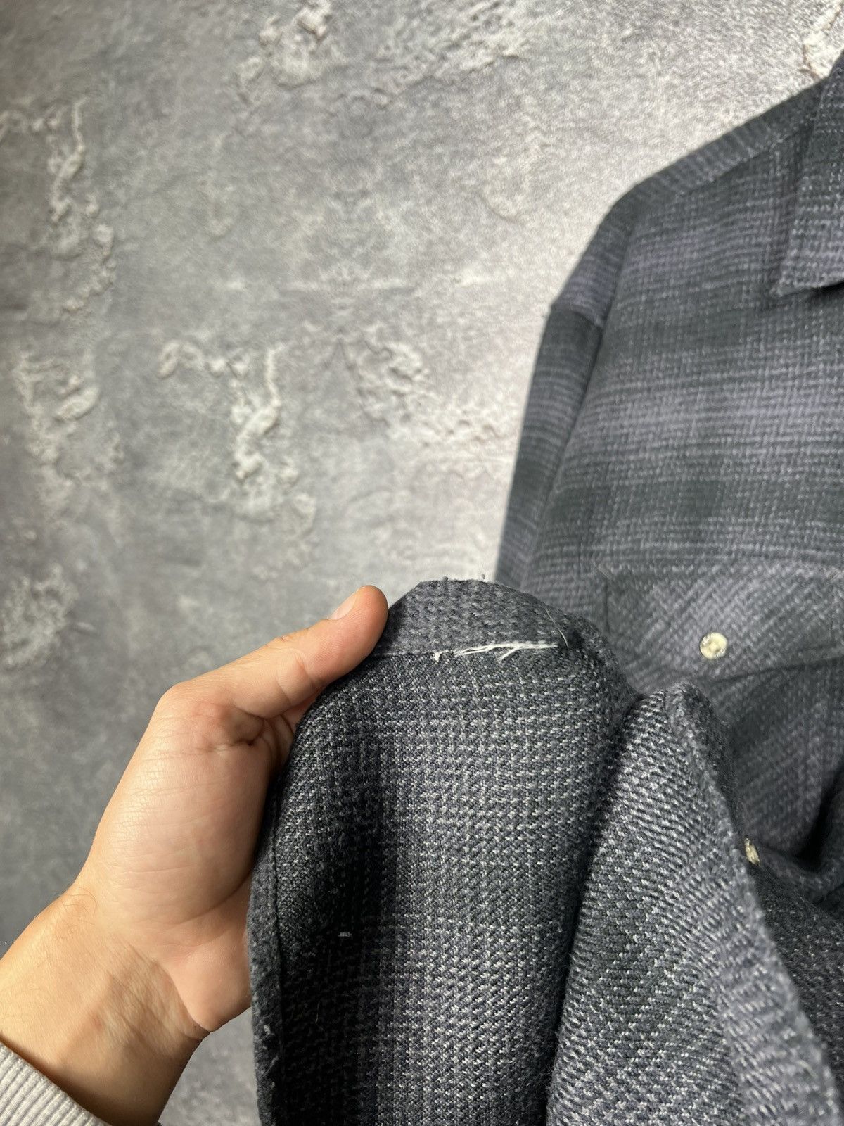 Kansai Yamamoto Vintage Kansai Yamamoto Oversized Wool Flannel Shirt Size US XXL / EU 58 / 5 - 6 Thumbnail