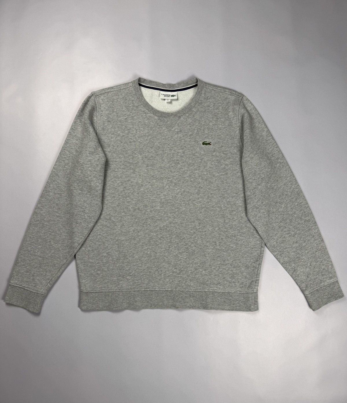 Lacoste Gray Basic Crewneck Sweatshirt