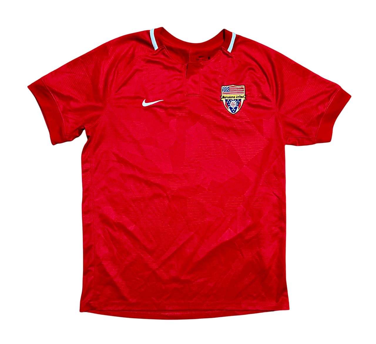 Nike Barcelona United Nike Dri-Fit Red Soccer Jersey Size US L / EU 52-54 / 3 - 1 Thumbnail