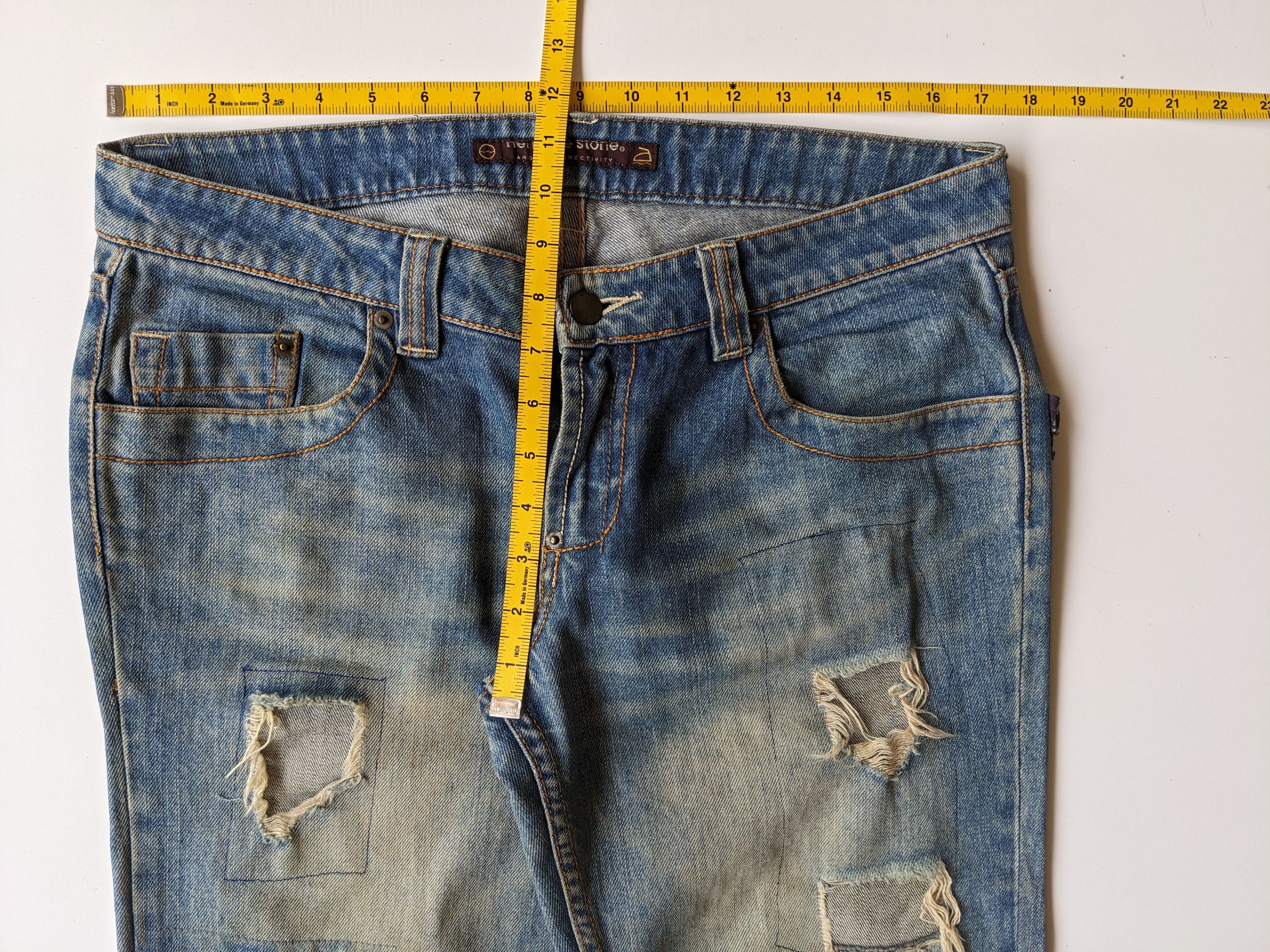 GOSTAR DE FUGA × If Six Was Nine × Japanese Brand Heritage Stone ripped faded jeans Size US 35 - 8 Thumbnail