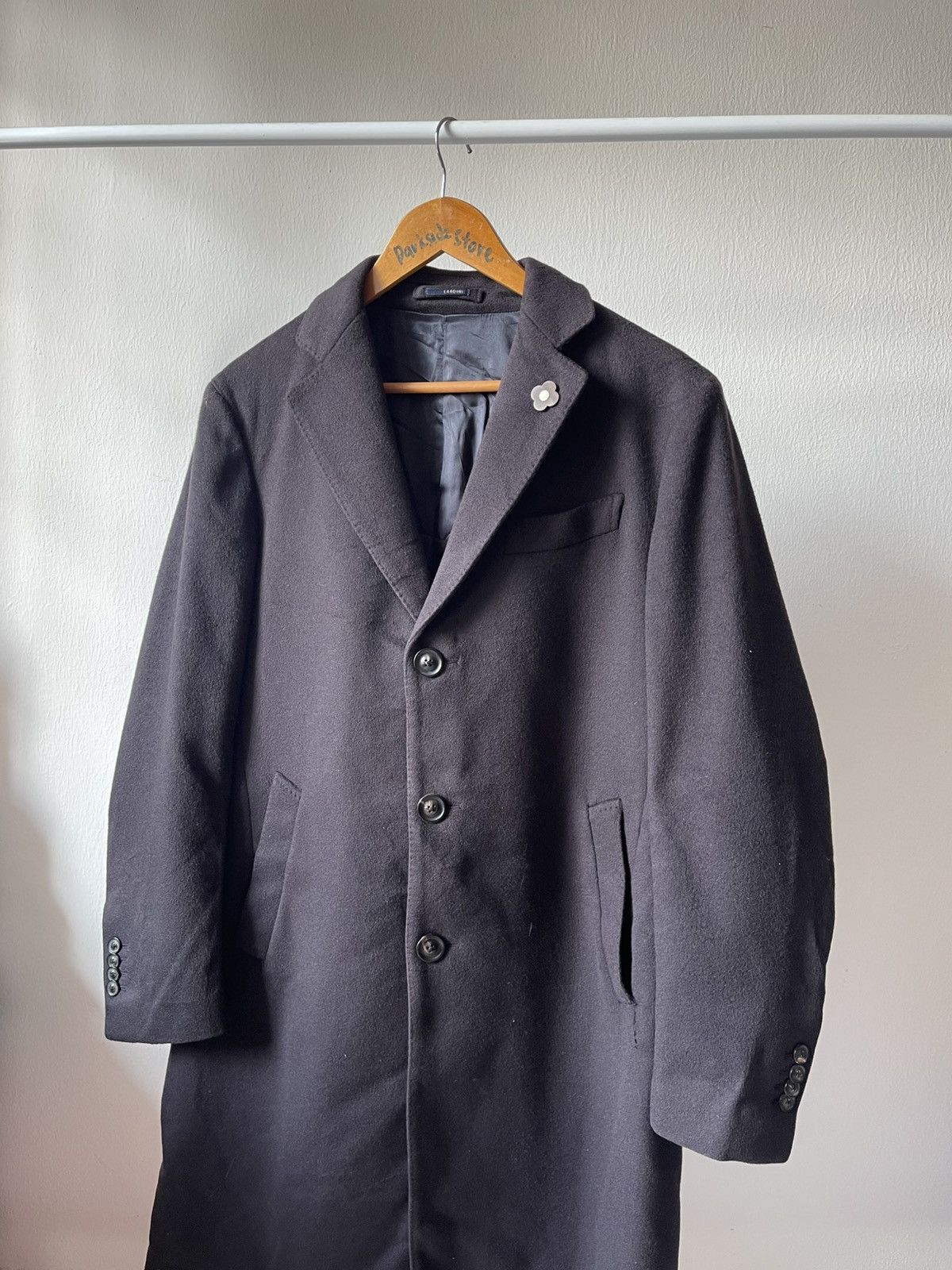 Lardini Lardini Lana Wool Pin Coat Size US M / EU 48-50 / 2 - 1 Thumbnail