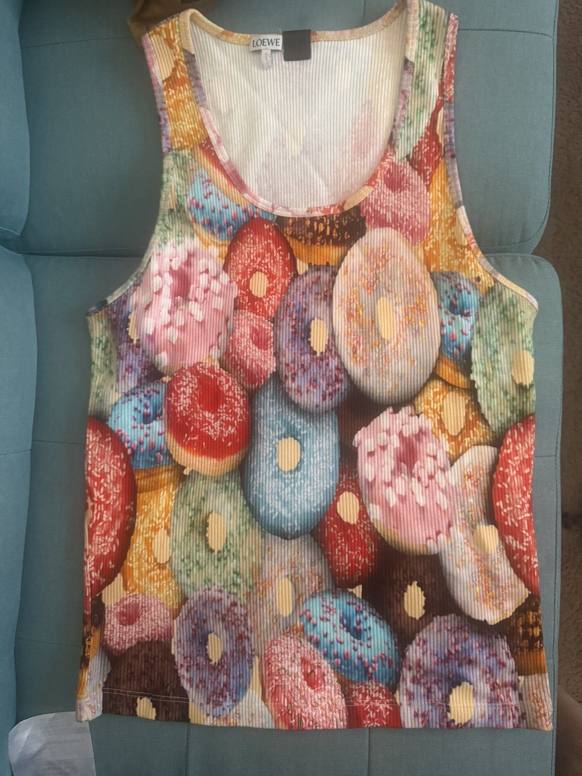 Loewe LOEWE COTTON RIBBED TANK TOP - DONUTS Size US XL / EU 56 / 4 - 9 Thumbnail