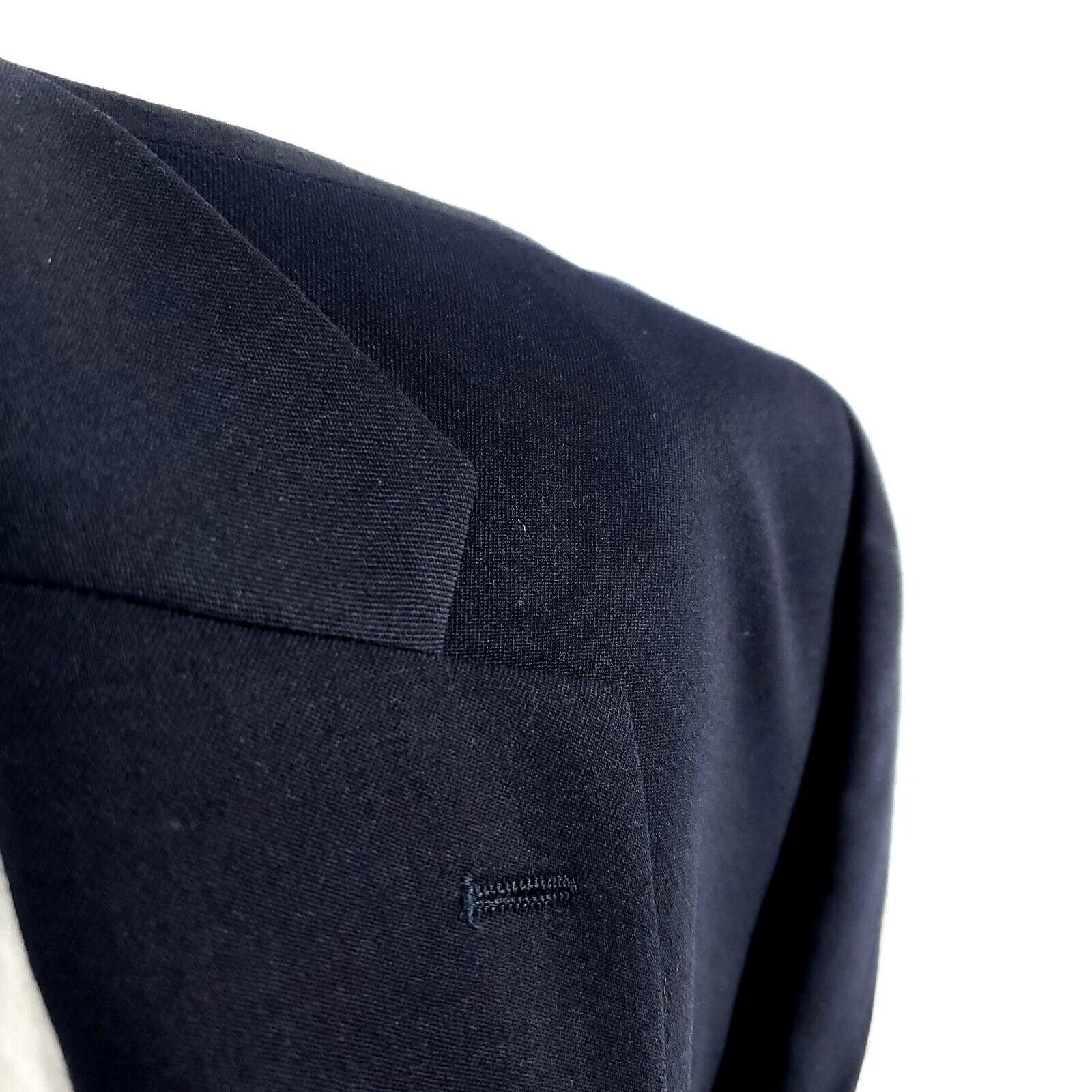 Lauren Ralph Lauren Lauren Ralph Lauren Wool 2 Button Blazer 44R Or Slim 46R Blu Size 44R - 2 Thumbnail