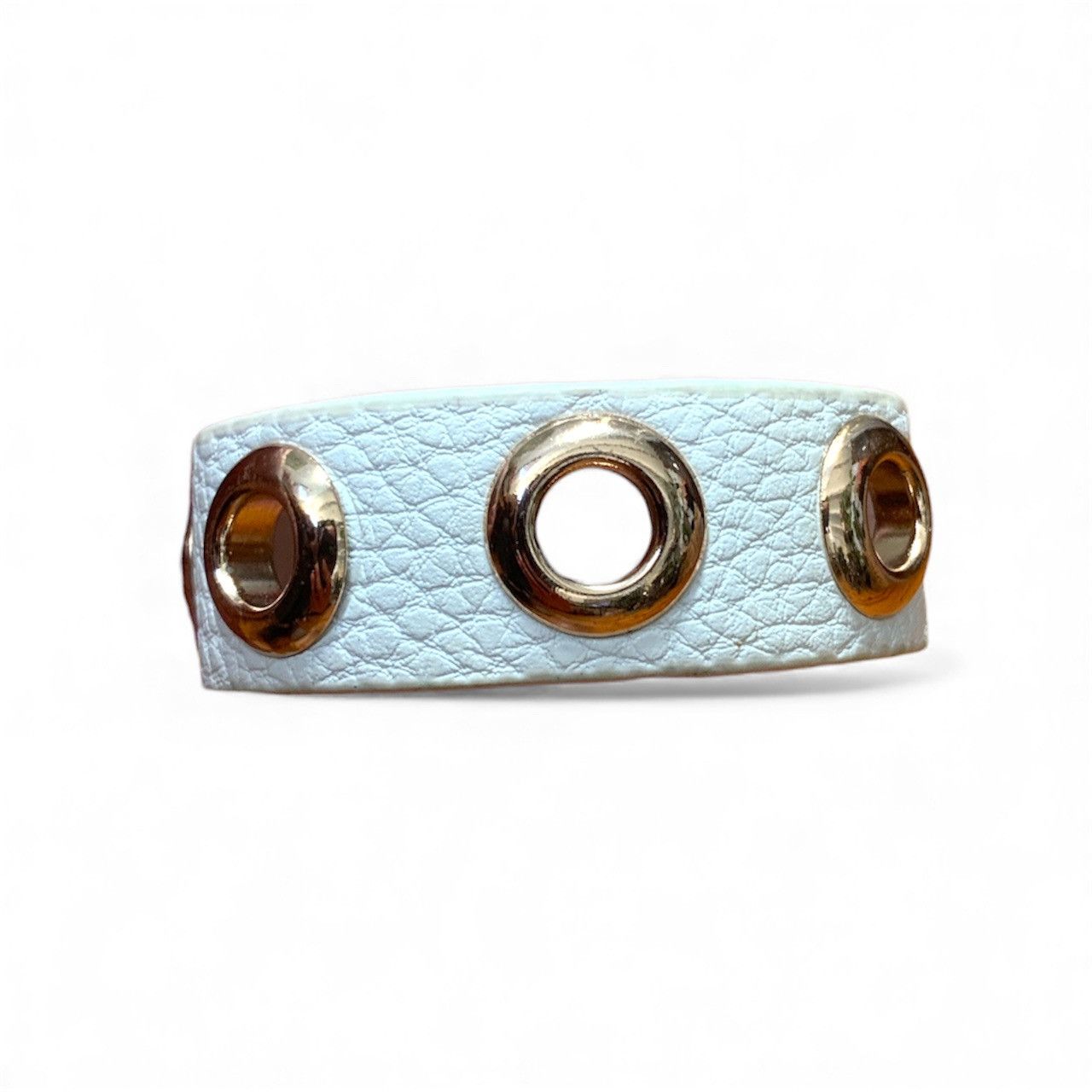 Other White leather bracelet cuff Size ONE SIZE - 1 Thumbnail