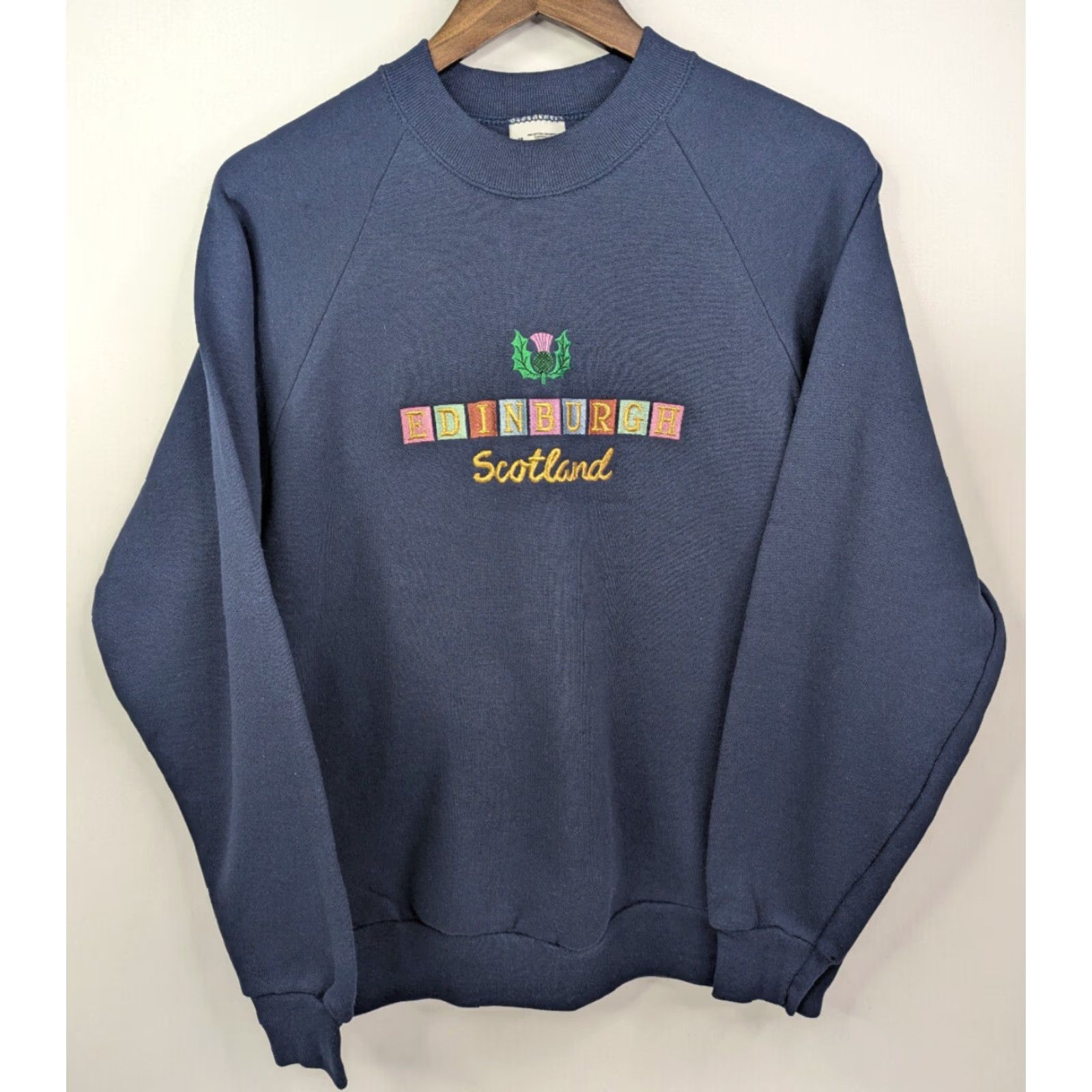 Vintage VINTAGE Screen Stars Pullover Sweatshirt Navy Blue M Men Ireland Embroidered Logo Crew Neck Knit All Seasons Size US M / EU 48-50 / 2 - 3 Thumbnail