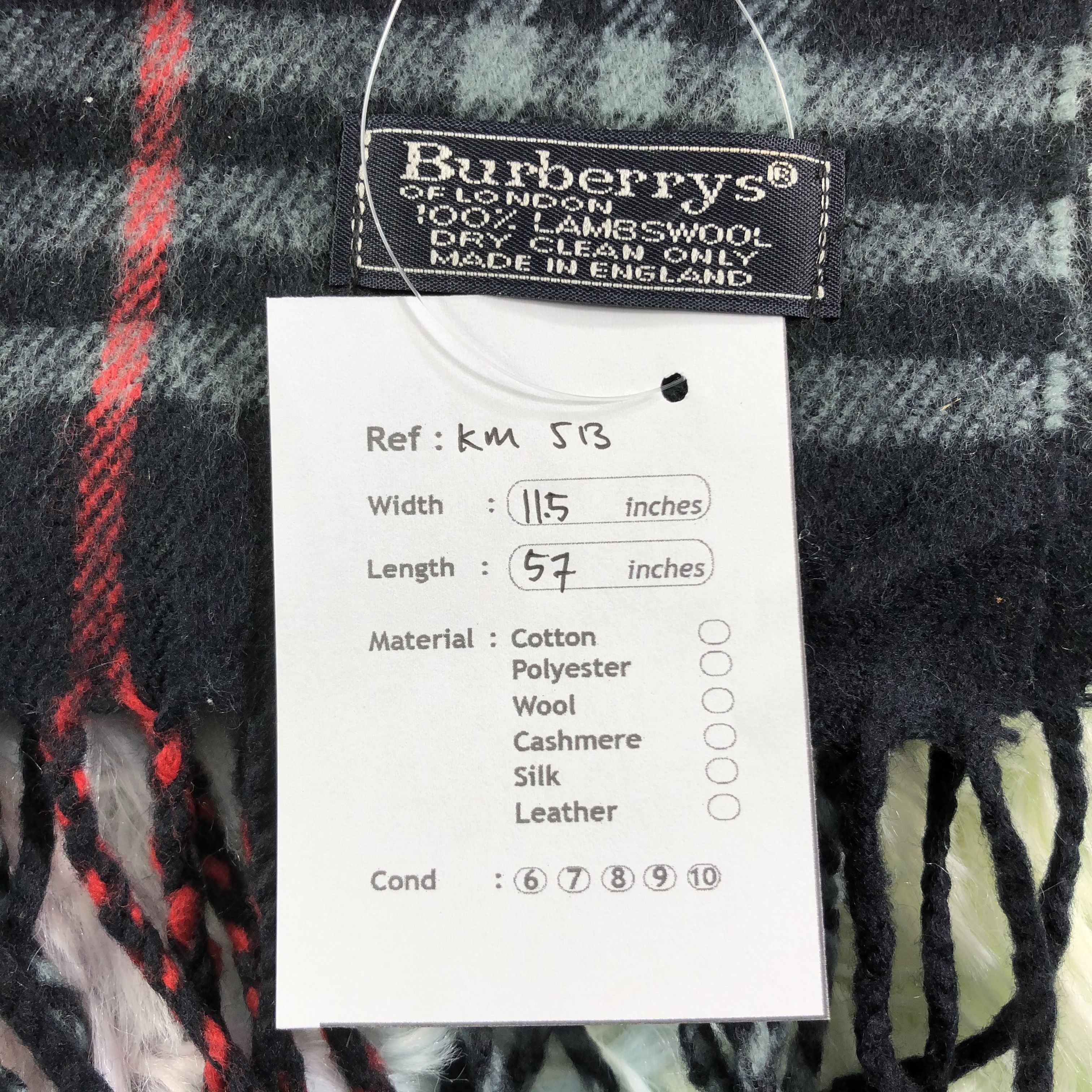 Burberry × Vintage Burberry Scarf / Muffler / Neckwear - KM513 Size ONE SIZE - 5 Thumbnail