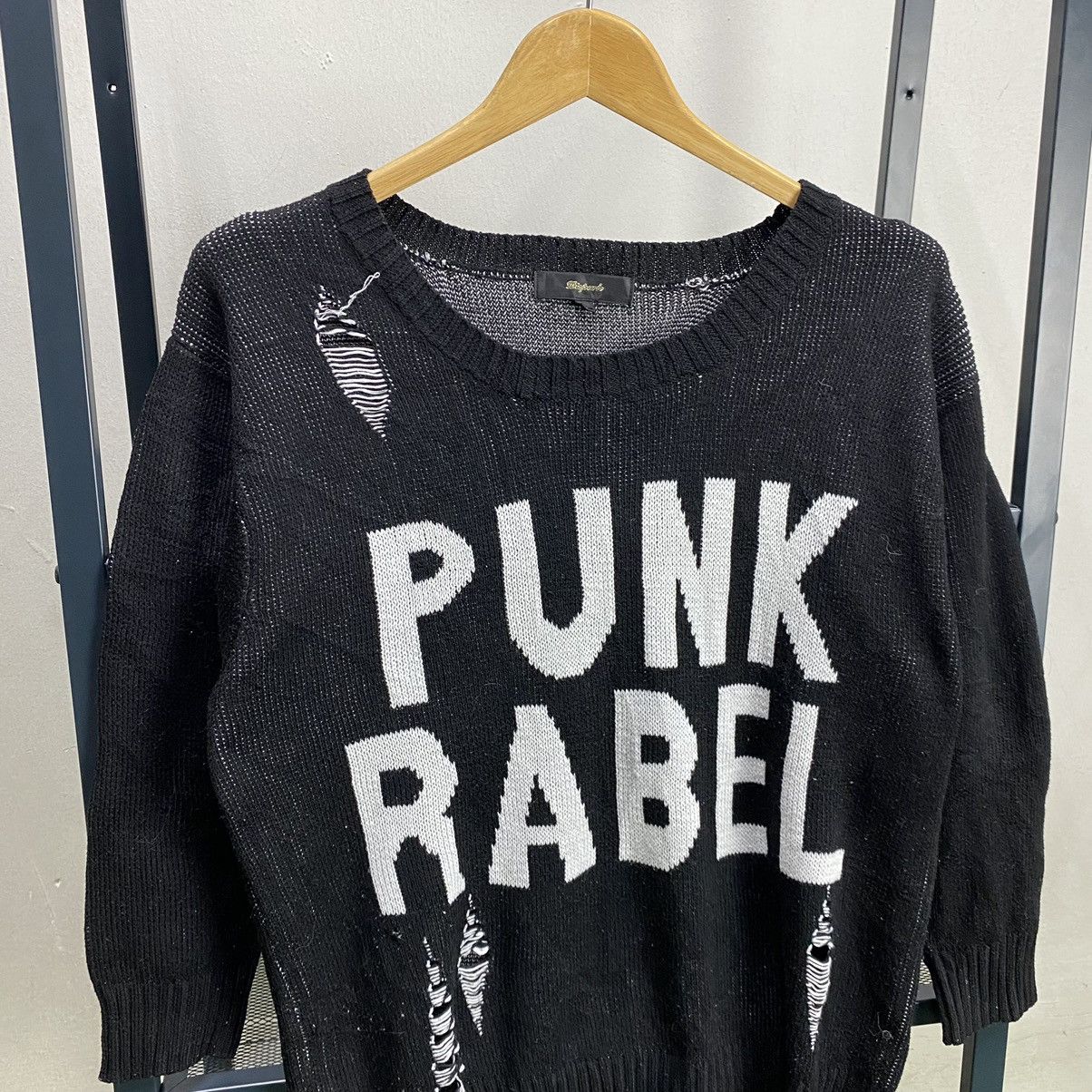 Japanese Brand Dispark Punk Rabel Distressed Knitwear Size US S / EU 44-46 / 1 - 3 Thumbnail