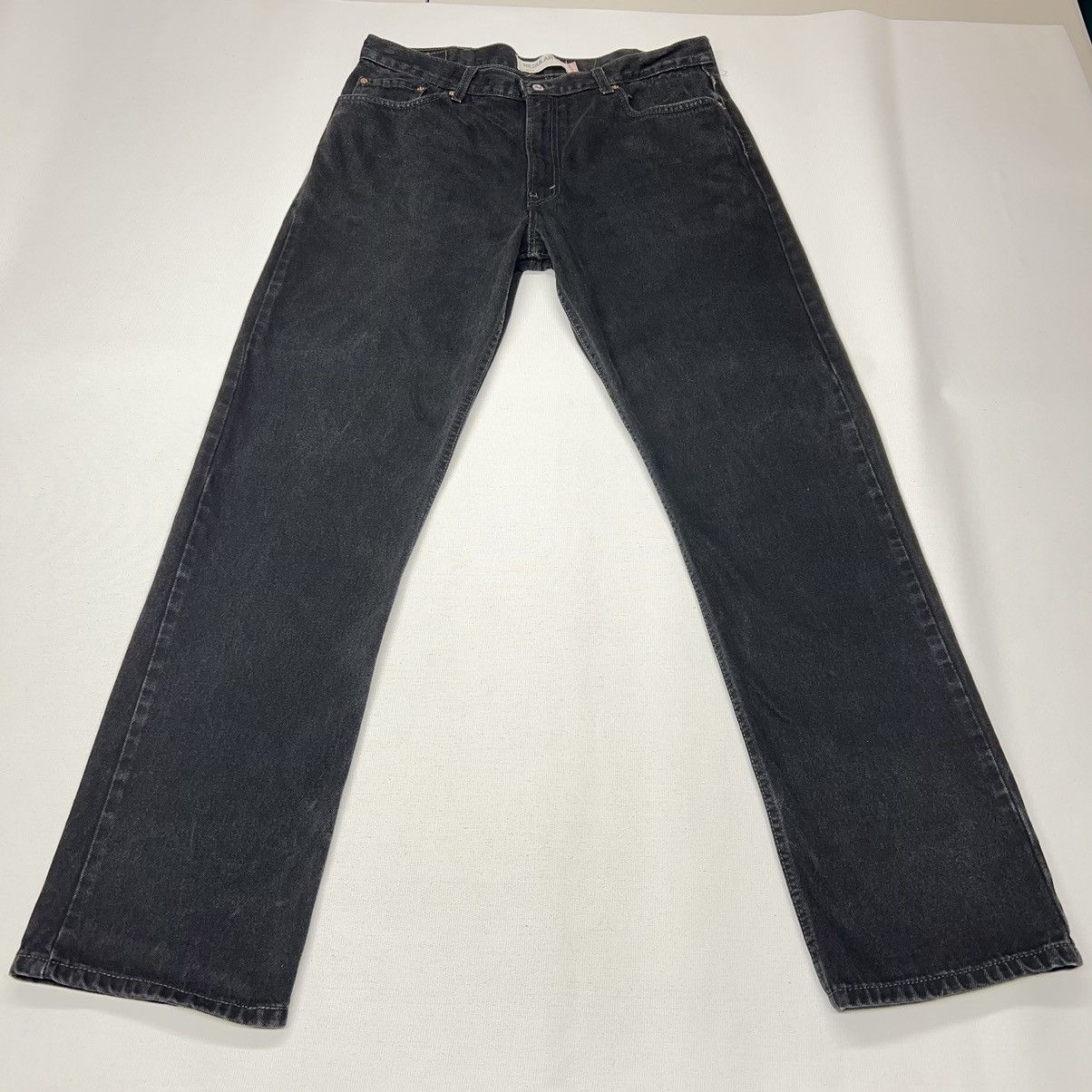 Levi's × Vintage Levis Jeans Black 505 Regular Fit Straight Denim Faded Size US 38 / EU 54 - 1 Thumbnail