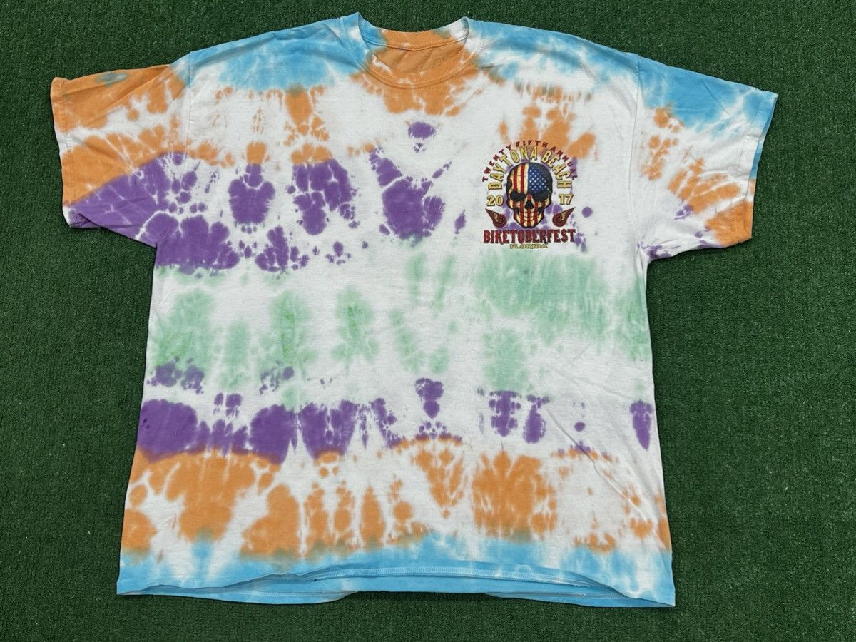 Other 25th Annual Daytona Beach 2017 Biketoberfest Tie Dye Tee Size US XXL / EU 58 / 5 - 3 Thumbnail