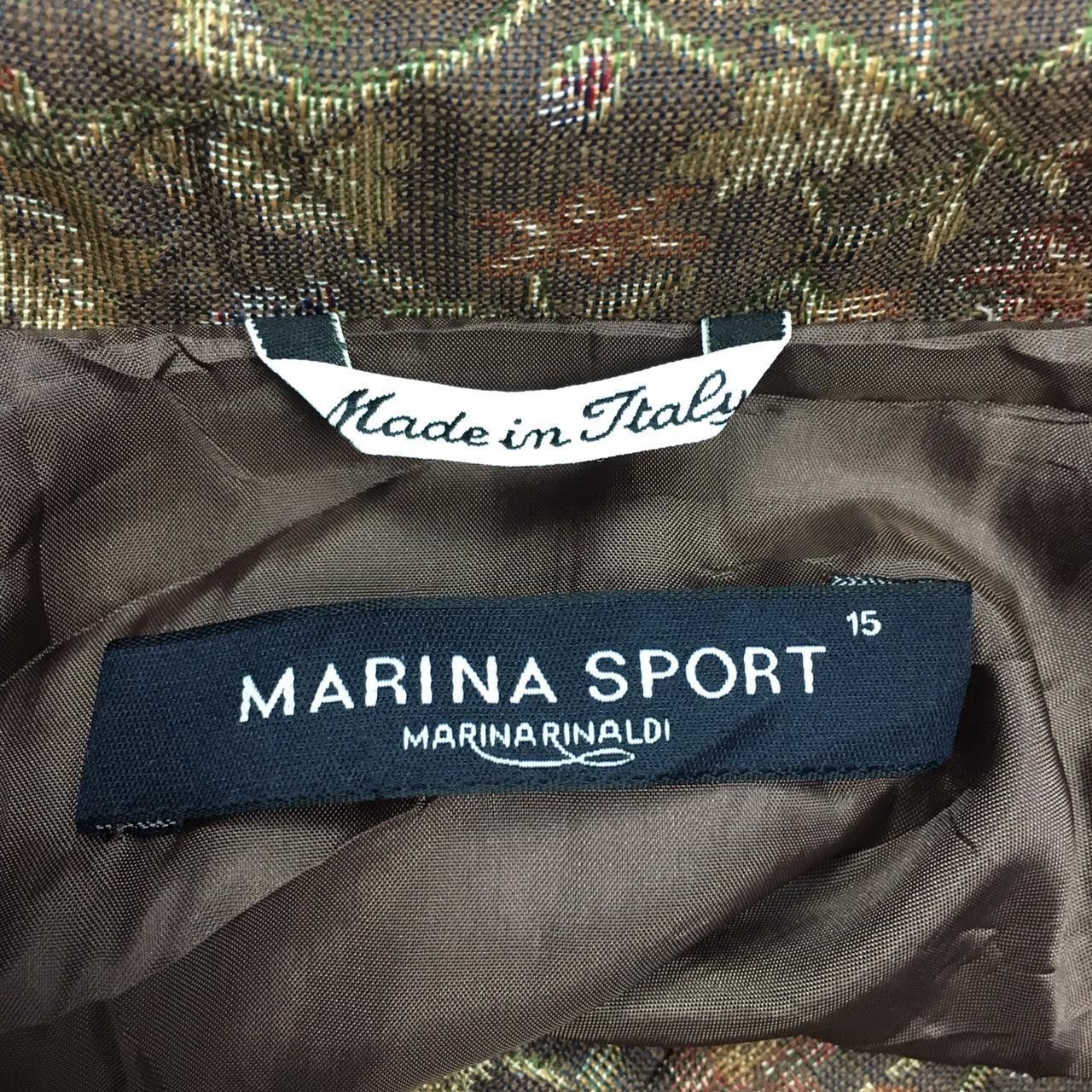 Vintage Vtg MARINA SPORT by Marina Rinaldi Button Jacket Full Floral Size M / US 6-8 / IT 42-44 - 4 Thumbnail