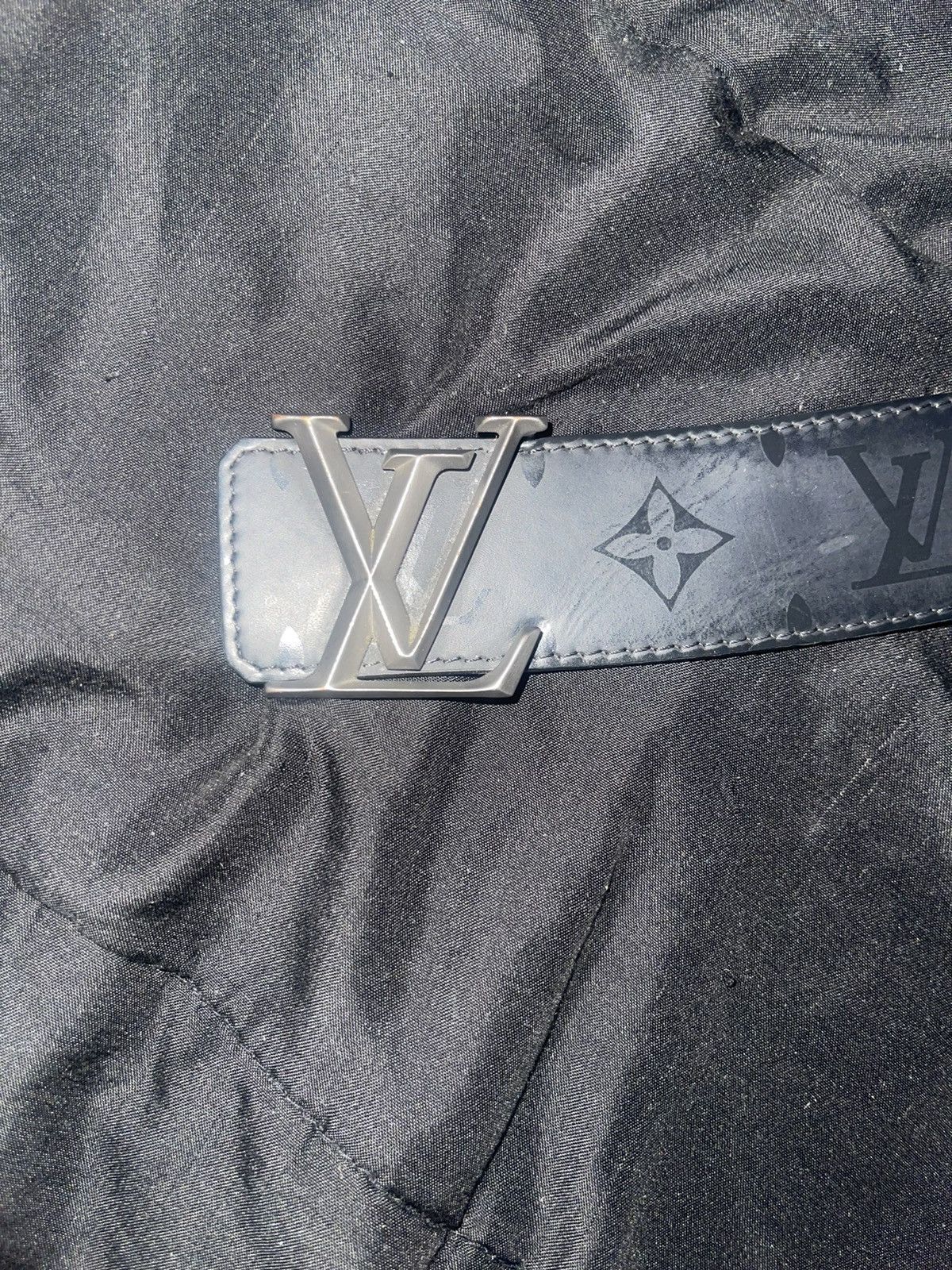 Louis Vuitton LV Pyramide Stripes 40mm Reversible Belt - Engraved Silver Buckle