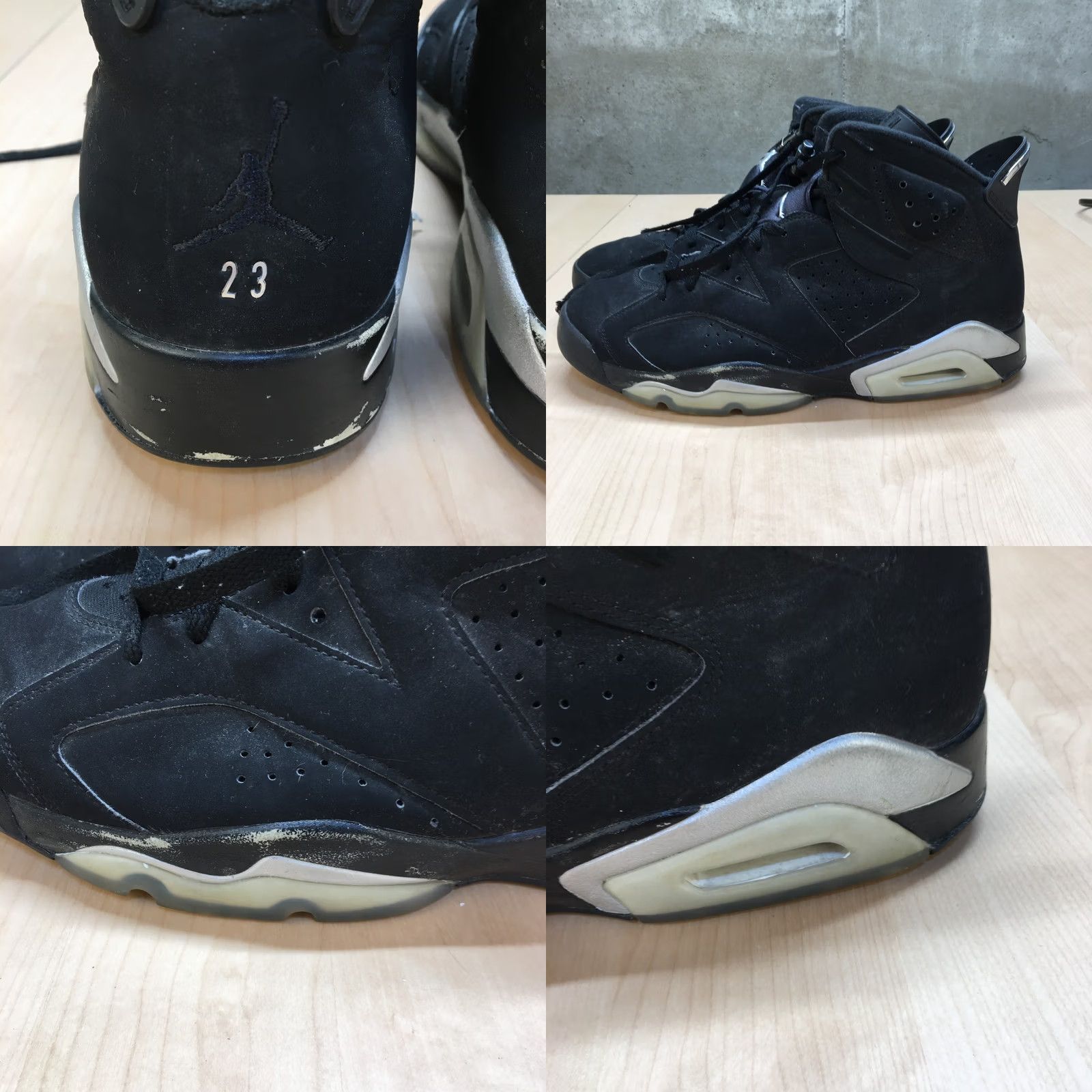 Jordan Brand Nike Jordan 6 Retro Mid Chrome Mens 12 Black Basketball Air DX2836-001 Size US 13 / EU 46 - 8 Thumbnail