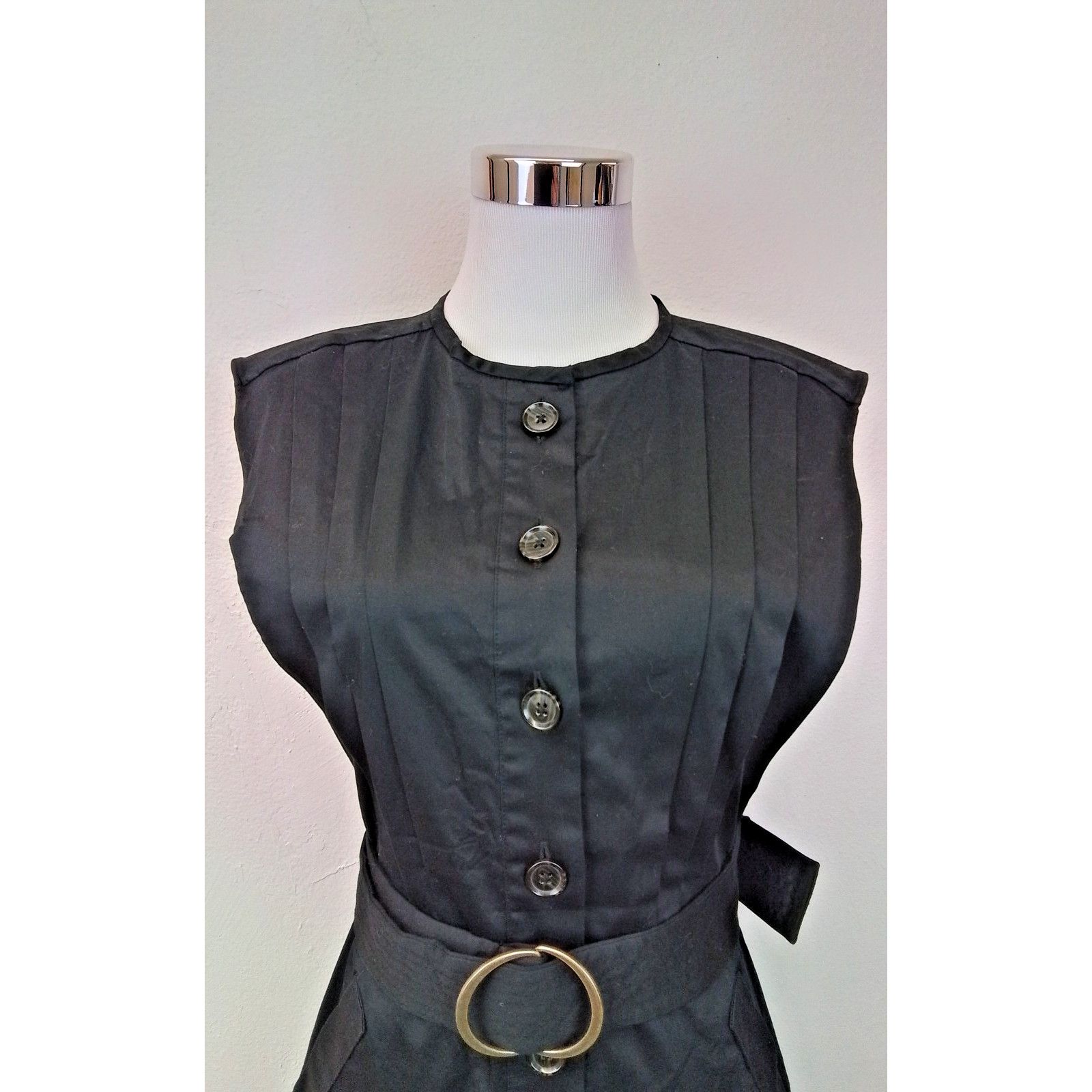 Banana Republic NWT Banana Republic Dress Women's XS Black Button-Up Size XS / US 0-2 / IT 36-38 - 5 Thumbnail
