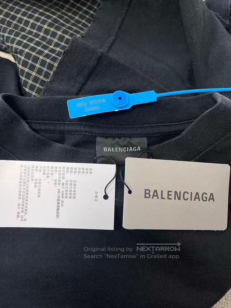 Balenciaga Balenciaga Label Logo Letter Embroidered Two-Piece Long Sl Size US M / EU 48-50 / 2 - 5 Thumbnail