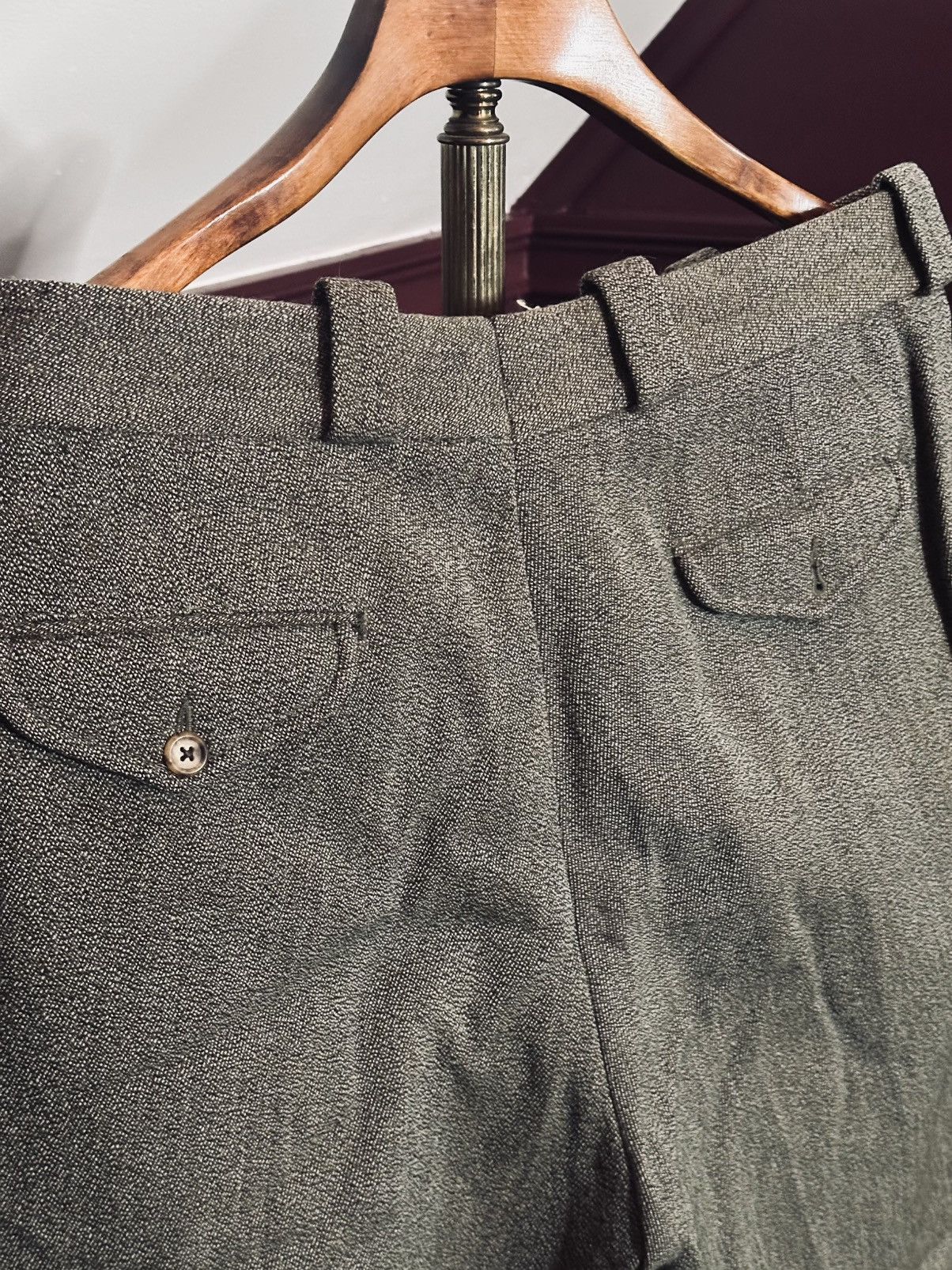 Willis & Geiger HEAVY wool LEATHER pocket MiUSA flap pocket pants Size US 35 - 9 Thumbnail
