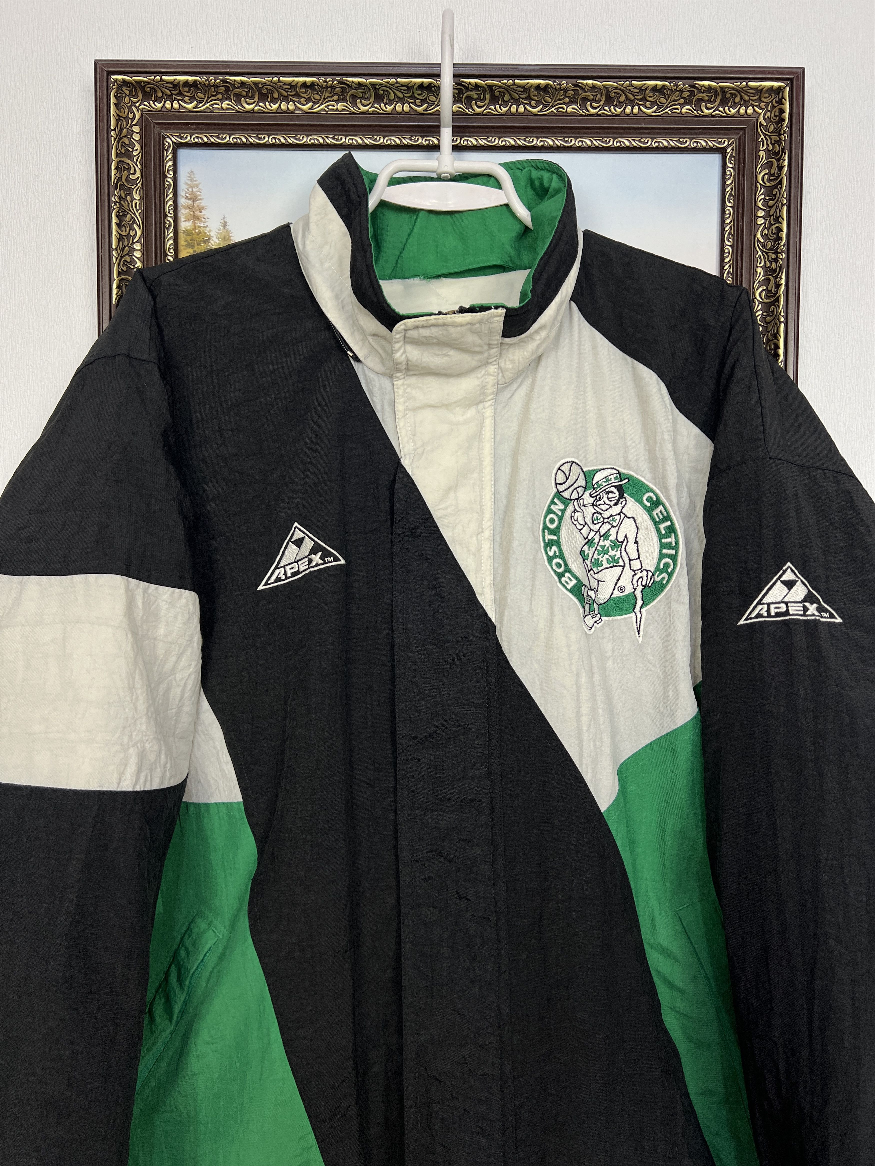 Apex One Vintage 90's Boston Celtics NBA Bomber Jacket Rare Hype Size US L / EU 52-54 / 3 - 4 Thumbnail