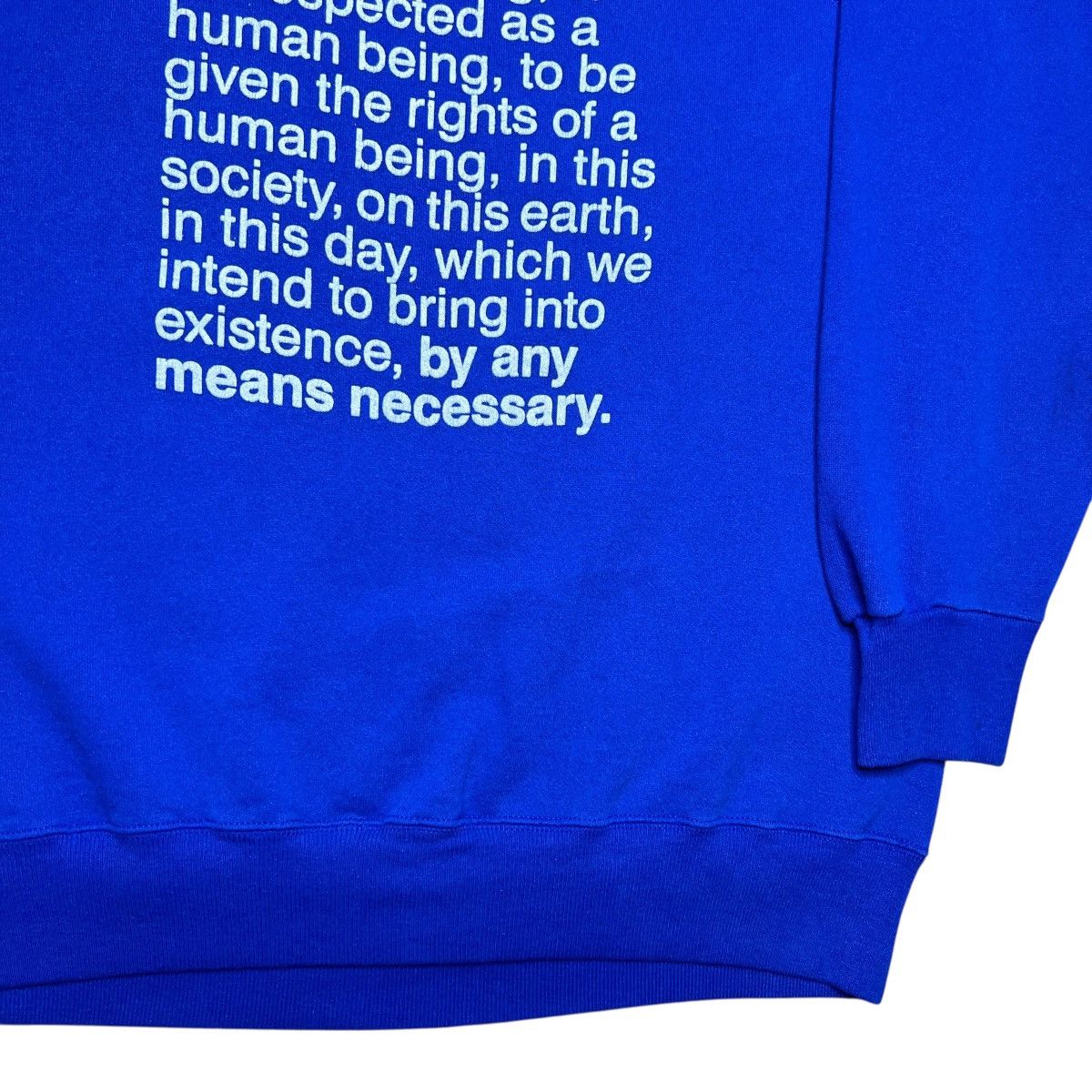 Rap Tees Malcolm X By Any Means Necessary Black Activist Sweatshirt Size US XXL / EU 58 / 5 - 21 Thumbnail