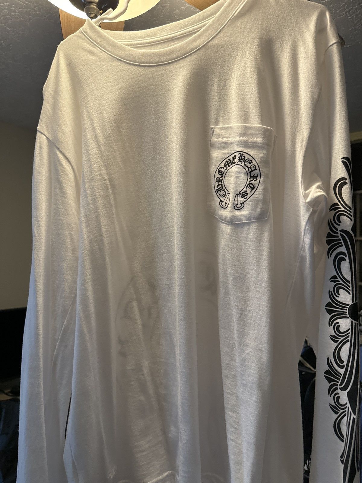 Image of Chrome Hearts White Long Sleeve, Men's (Size XL)