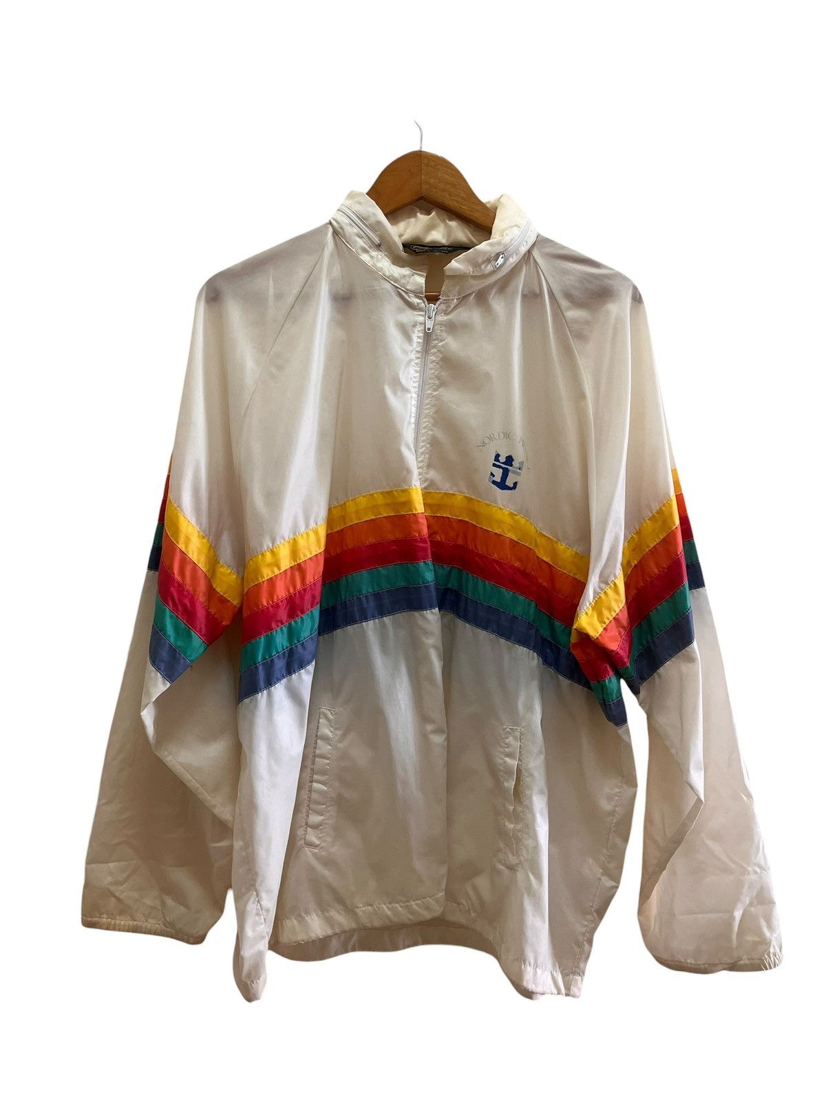 Vintage Vintage Nordic Prince Sherry Windbraker Rainbow Design Size US XL / EU 56 / 4 - 1 Thumbnail