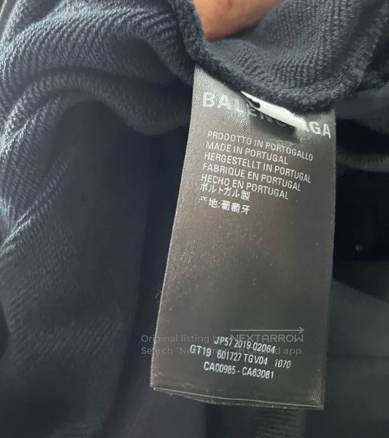 Balenciaga Balenciaga Lock Stitch Embroidered Black and White Patchwo Size US S / EU 44-46 / 1 - 6 Thumbnail