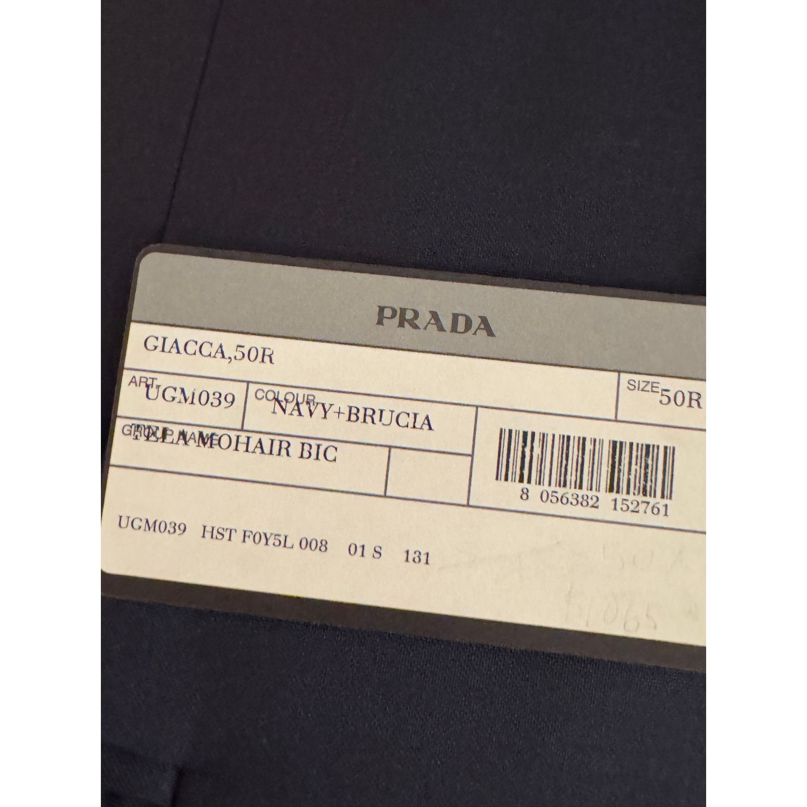 Prada Prada NWT Men's Wool Wool Navy Blazer Size 50R - 9 Thumbnail