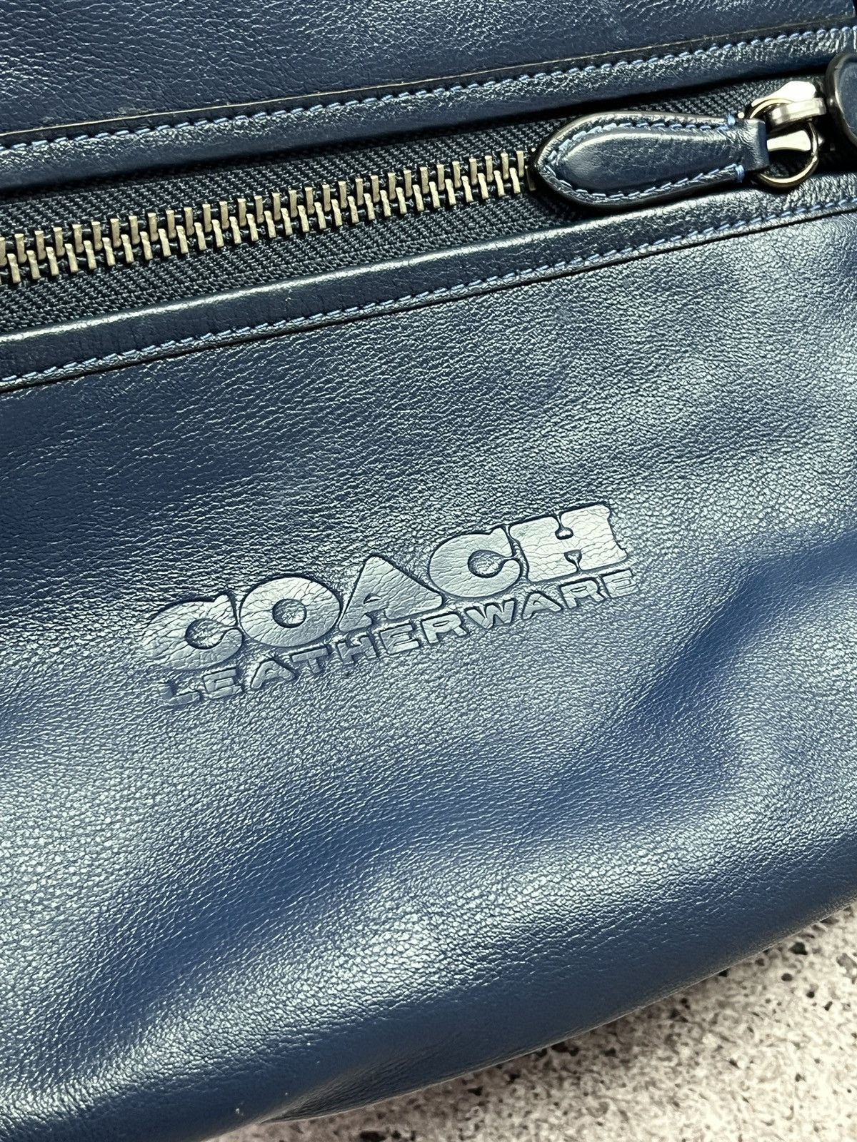 Coach Coach Leatherware Navy Blue Leather Backpack Unisex Size ONE SIZE - 8 Thumbnail