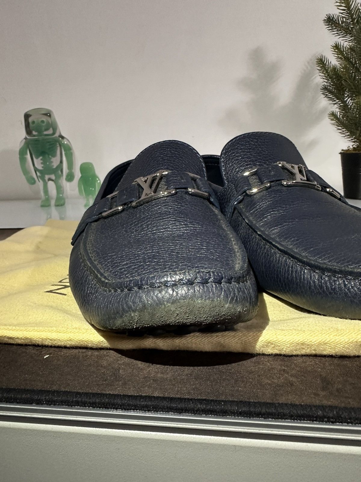 Louis Vuitton Navy Blue Mocasines Size US 11.5 / EU 44-45 - 3 Thumbnail