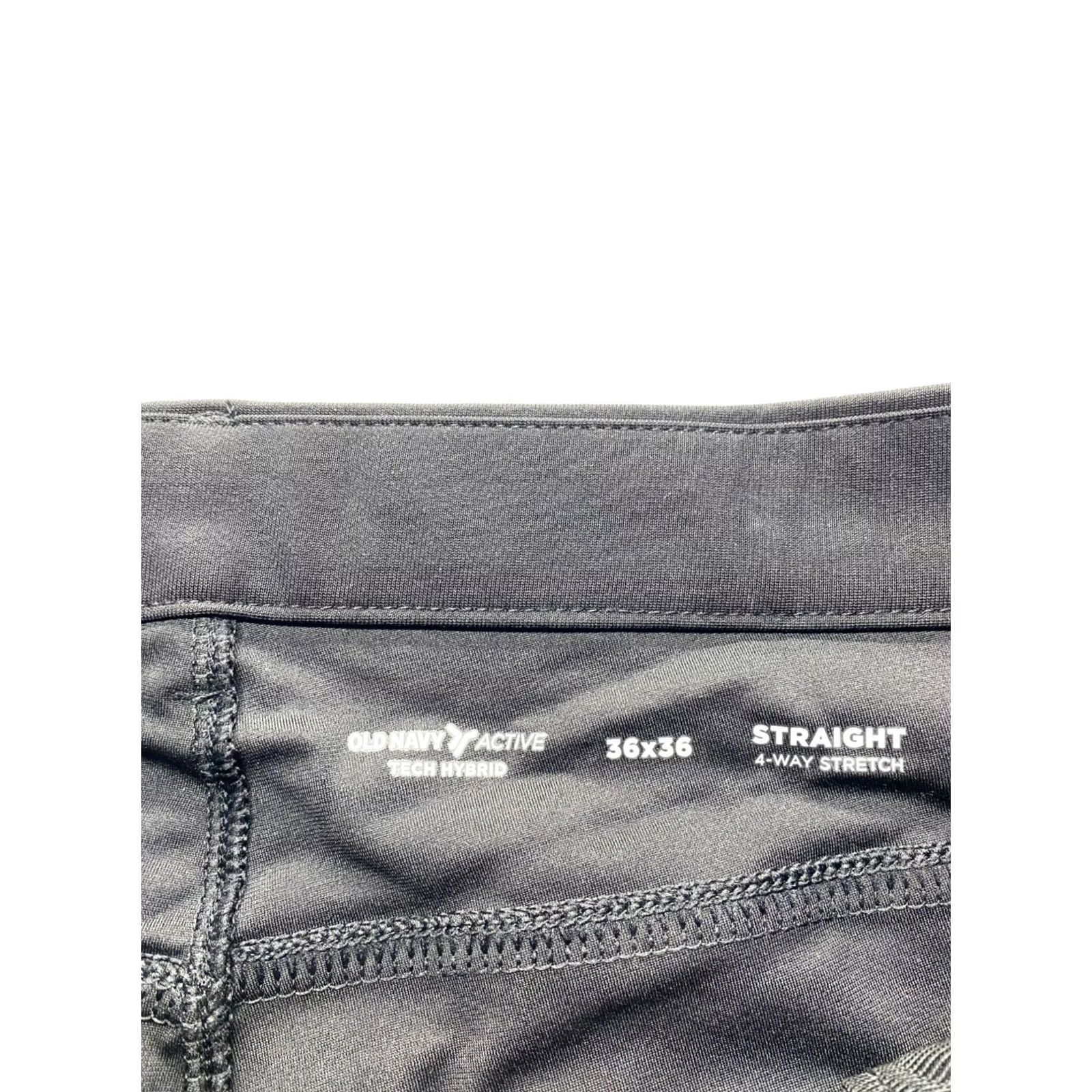 Old Navy VINTAGE Mens Old Navy Active Tech Hybrid Pants Black 4-Way Stretch Straight NWT 36X36 Mens Size US 36 / EU 52 - 5 Thumbnail