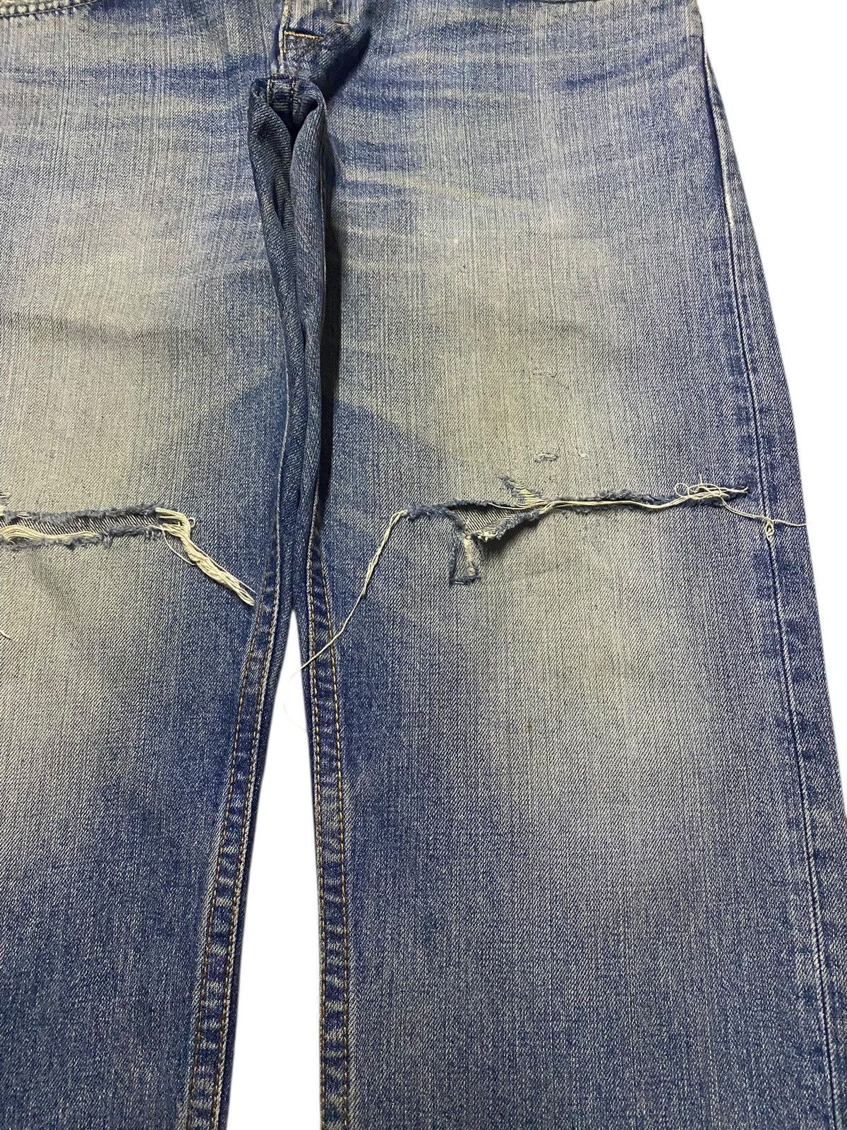 Junya Watanabe Japanese Brand Edwin XV 404 Mud Wash Distressed Baggy Jeans Size US 34 / EU 50 - 8 Thumbnail