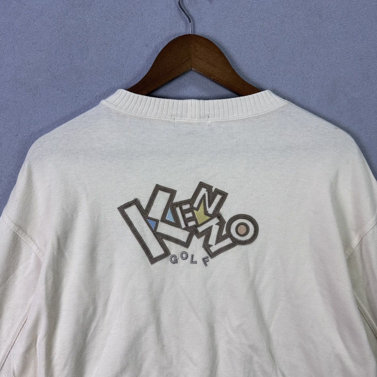 Kenzo Vintage 90s Kenzo Golf Sweatshirt Big Logo Crewneck Size US L / EU 52-54 / 3 - 6 Thumbnail