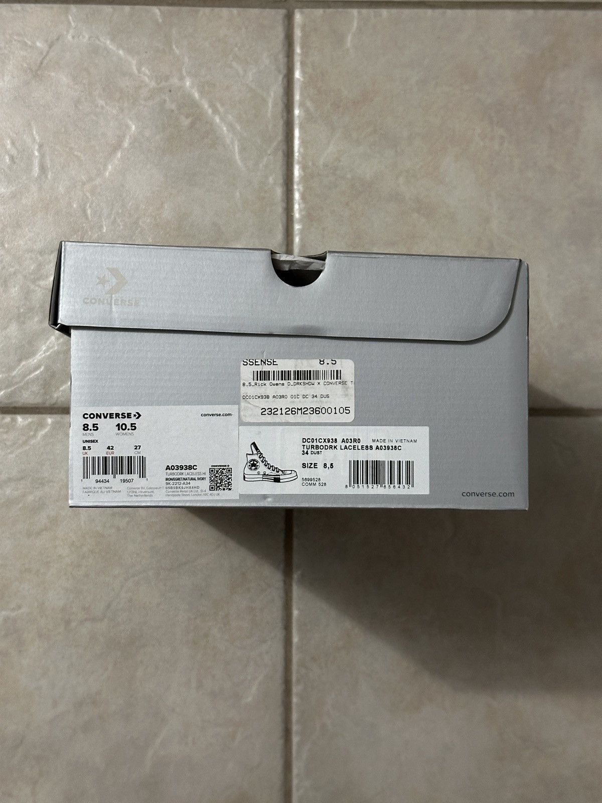 Converse DRKSHDW TURBODRK HI - Dust/Ivory - Sz 8.5 Size US 8.5 / EU 41-42 - 12 Thumbnail