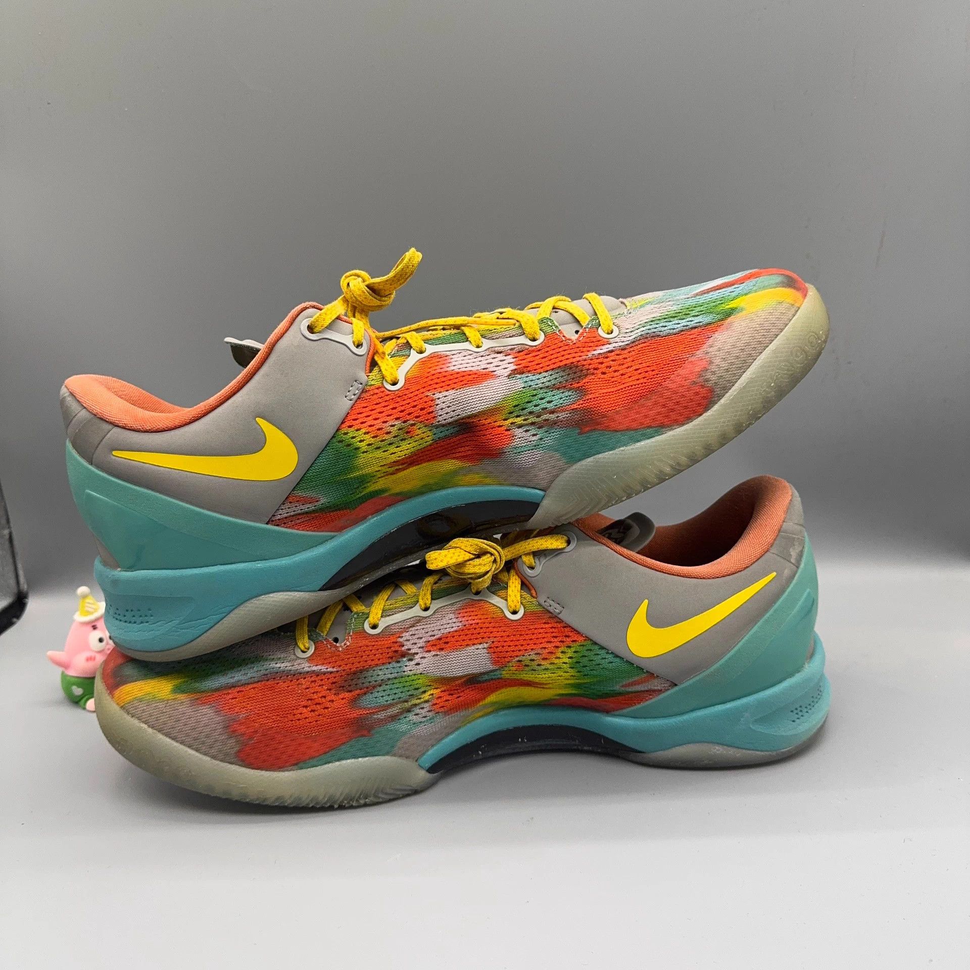 Nike Nike Kobe 8 Venetian Blue Red Orange 47.5 Size US 14 / EU 47 - 6 Thumbnail