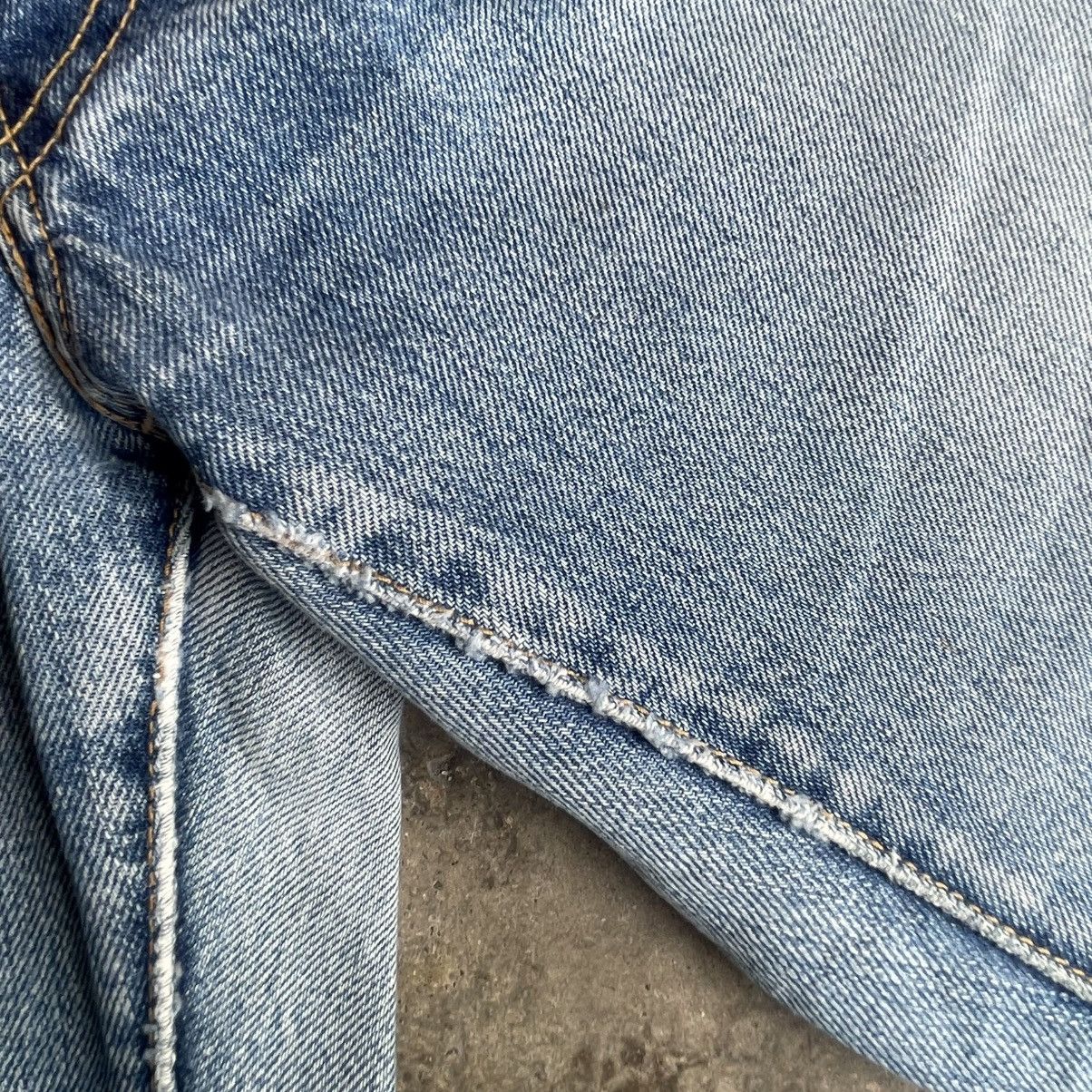 Edwin 🔥Vintage 80s Edwin Tapped Pocket Distress Flare Denim Jeans Size US 30 / EU 46 - 8 Thumbnail
