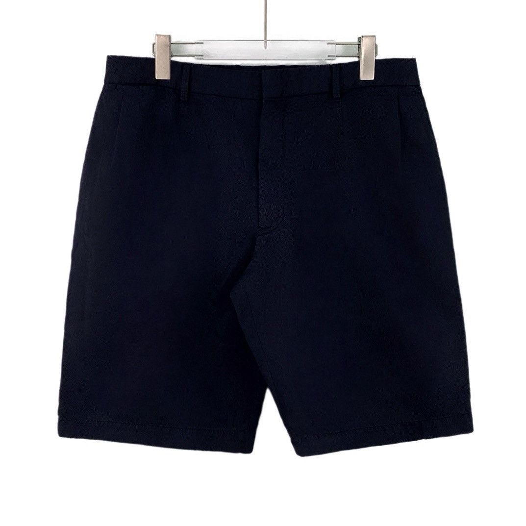 Z Zegna Zegna Navy Cotton Casual Shorts K26WX Size US 40 / EU 56 - 1 Thumbnail