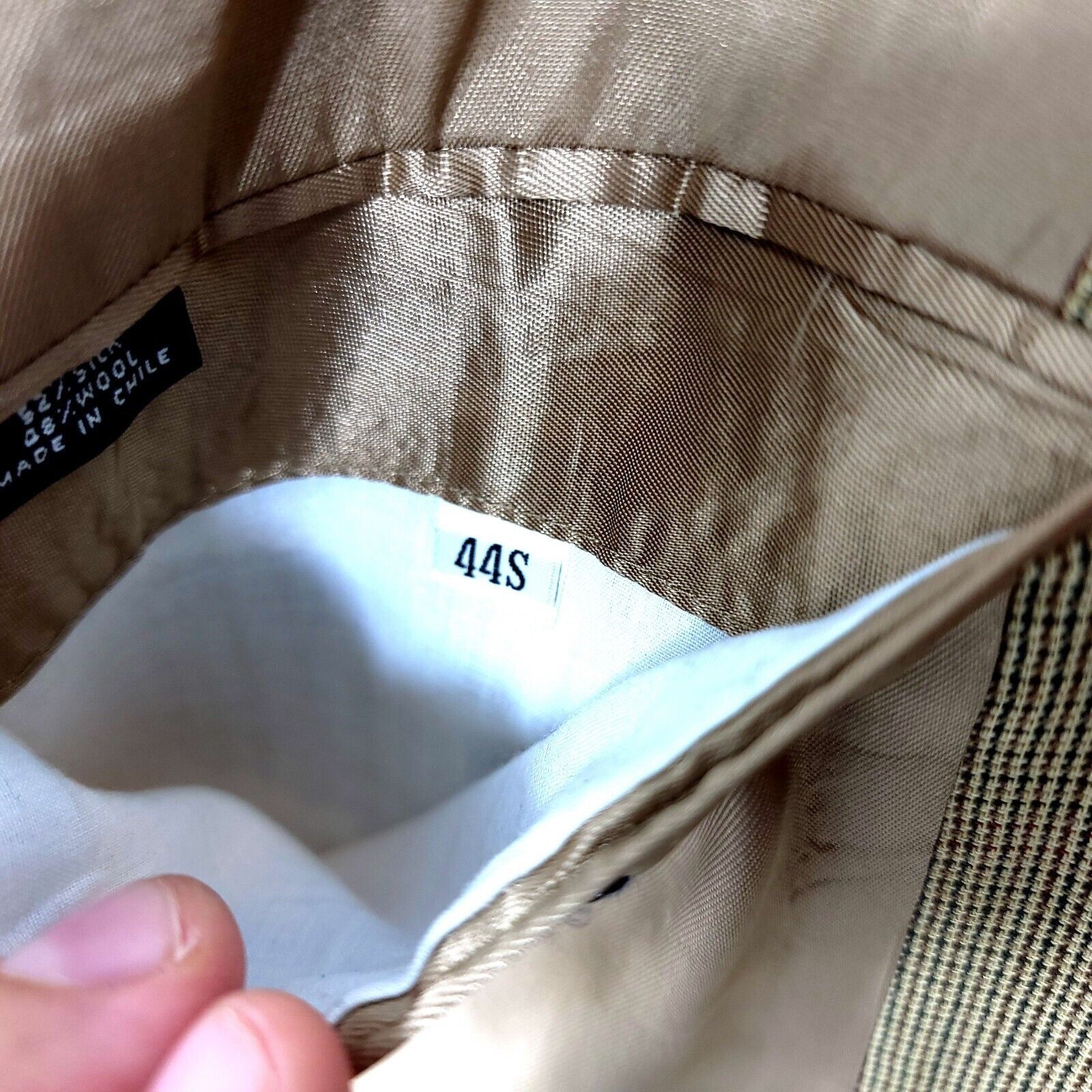 Brooks Brothers Brooks Brothers 346 Silk Wool 2 Button Sport Coat 42S Brown Size 42S - 10 Thumbnail