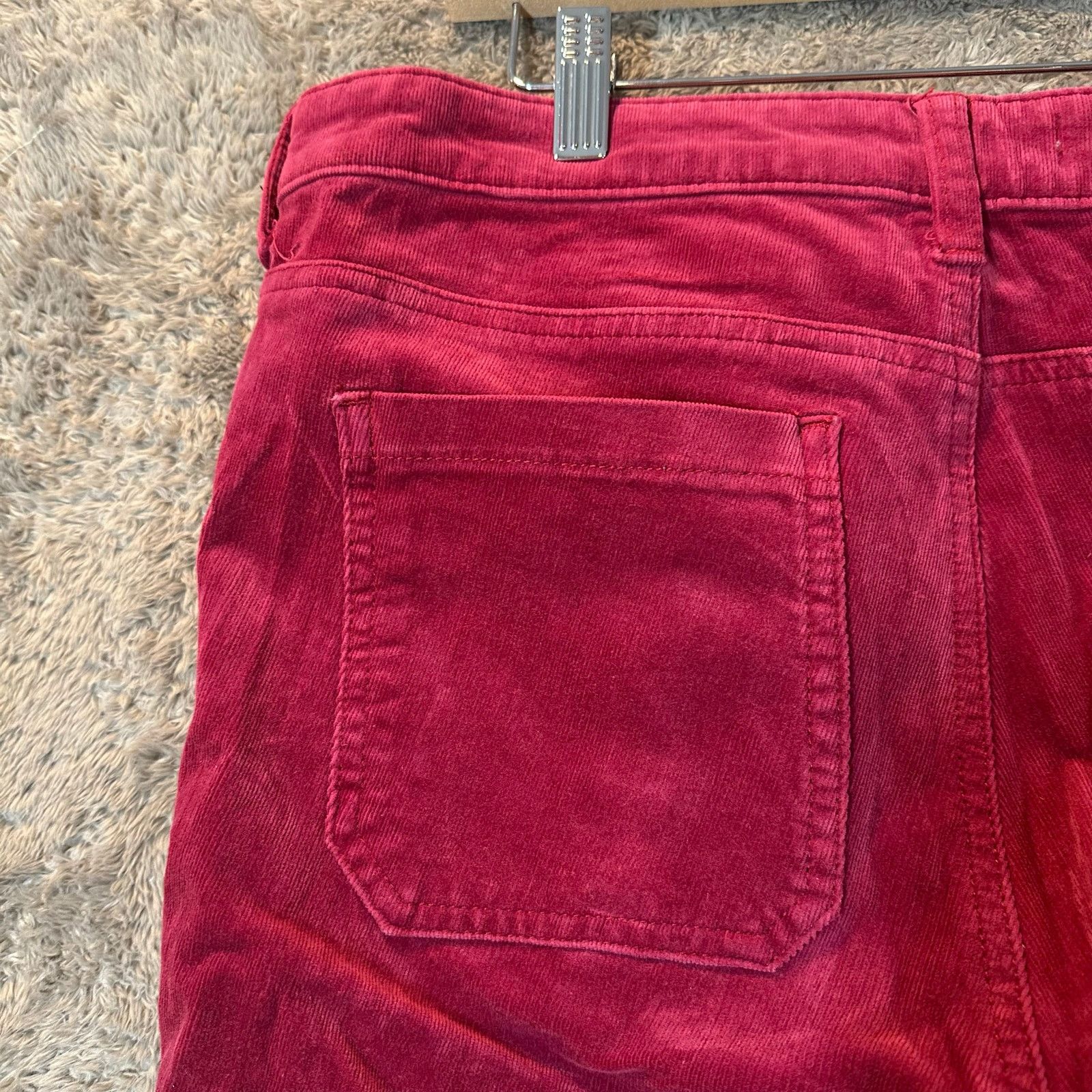 Anthropologie Pilco Anthropologie Patch Pocket Cords Corduroy Pants 30 Red Size 30" / US 8 / IT 44 - 6 Thumbnail