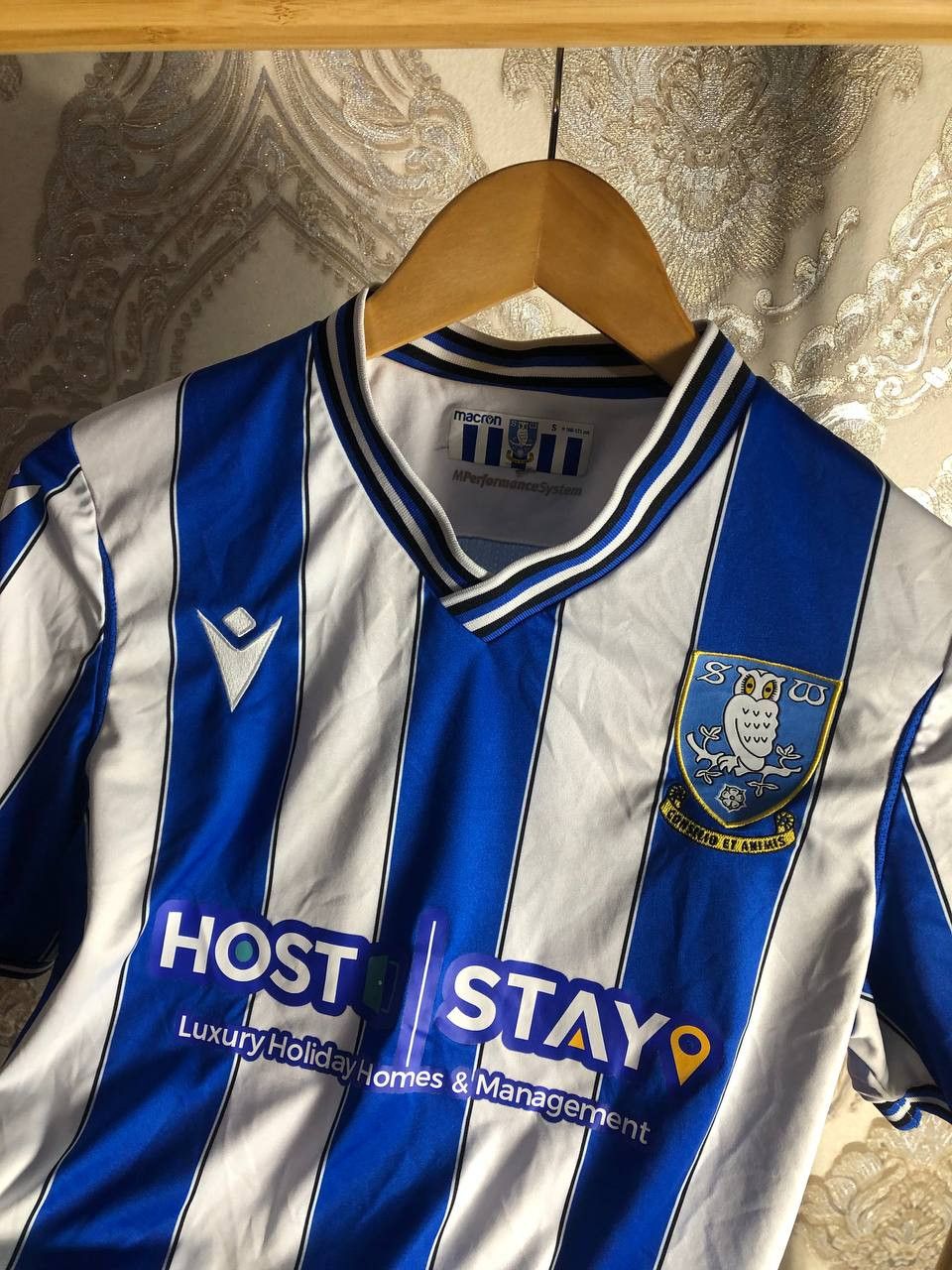 Vintage Very Rare Macron Sheffield Wednesday England Soccer Jersey Size US S / EU 44-46 / 1 - 2 Thumbnail