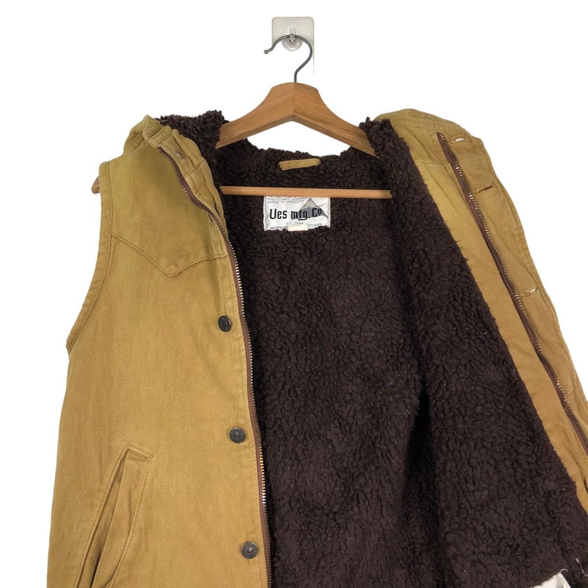 Japanese Brand 📌VINTAGE BIKER VEST QUILTED HUNTING UES MFG. CO. Size US M / EU 48-50 / 2 - 7 Thumbnail