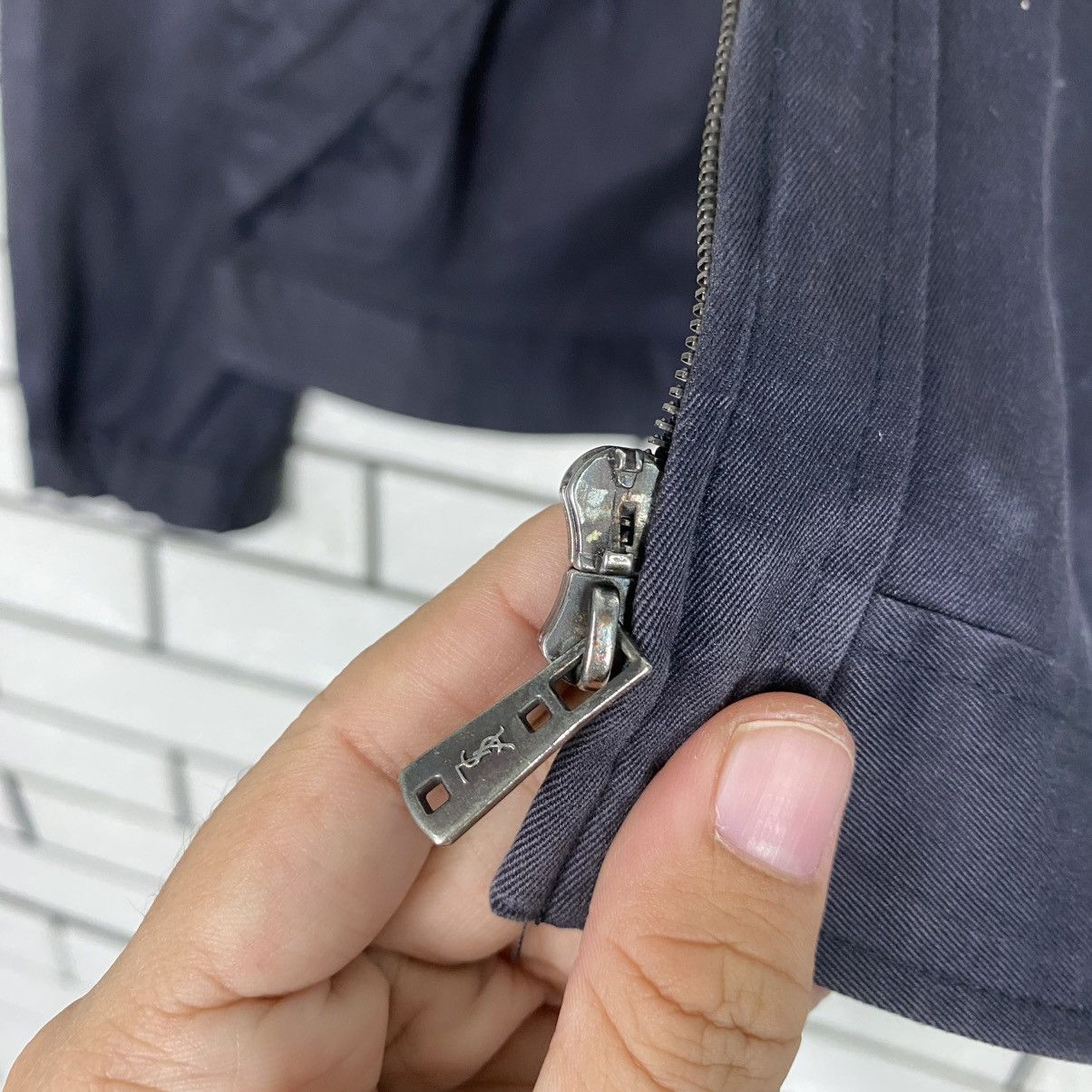 Yves Saint Laurent 🔥VINTAGE ZIPPER BOMBER JACKET SUN FADED YVES SAINT LAURENT Size XS / US 0-2 / IT 36-38 - 18 Thumbnail