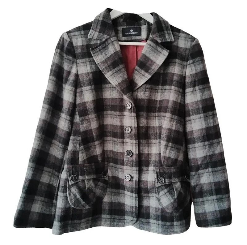 Mulberry × Vintage Mulberry wool blazer Size 4XL / US 24-26 - 1 Thumbnail