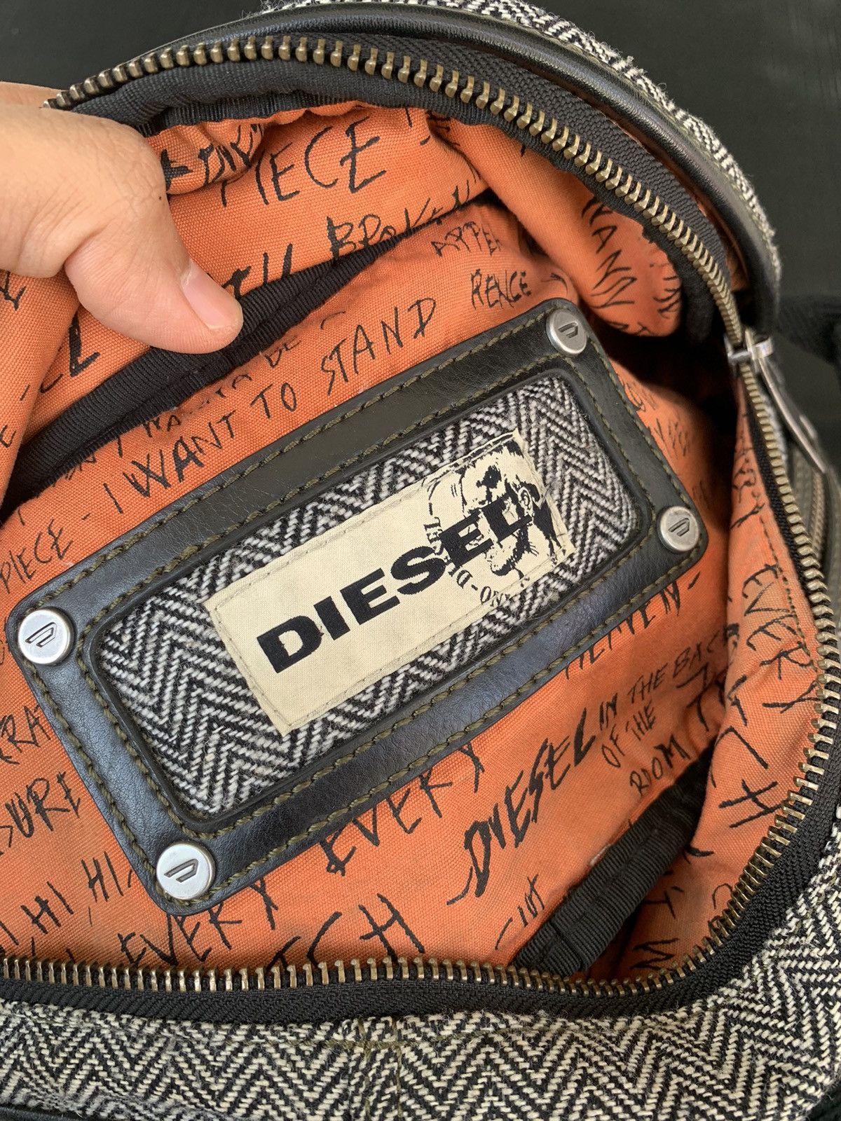 Diesel Vintage Y2K Diesel waist Pack Sling Shoulder denim Bag Size ONE SIZE - 5 Thumbnail
